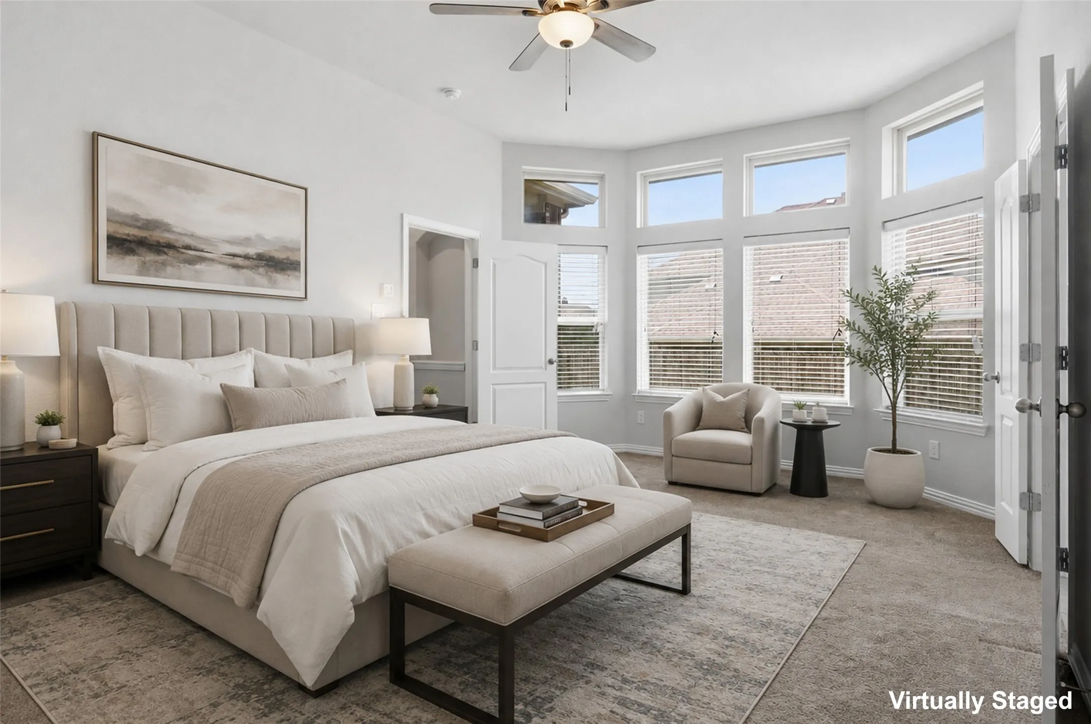 Primary Bedroom - Virtually Staged