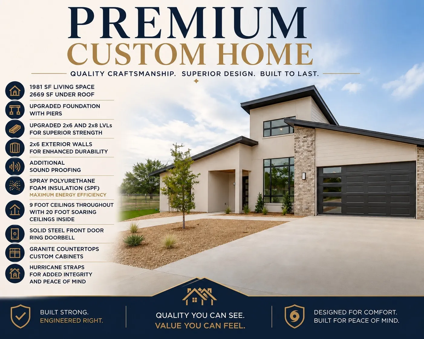 Single Family Residence For Sale in Palo Pinto County , 2600 Easy Street, Mineral Wells, Texas 76067, 3 Bedroom, 2 Bathroom, 2 Garage spaces, 1,989 Sqft, built in 2026, mls#21289071, Real Estate Agent in Mineral Wells, Homes For Sale in Palo Pinto county, Homes For Sale in Mineral Wells, Realtor in Mineral Wells Texas, Real Estate Brokerage Independent Realty Texas, Luminita Cordes Realtor