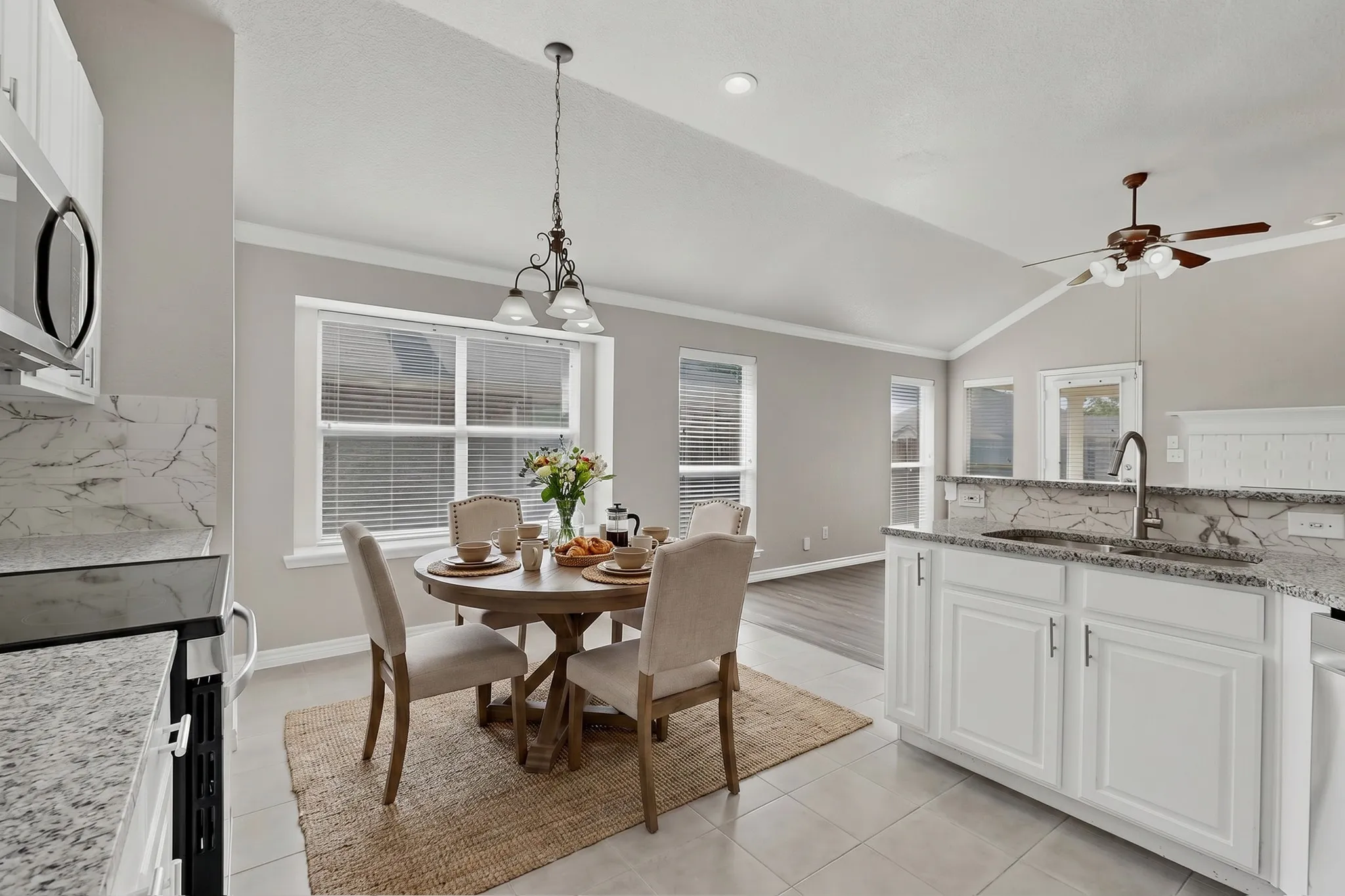 Staged Kitchen Nook