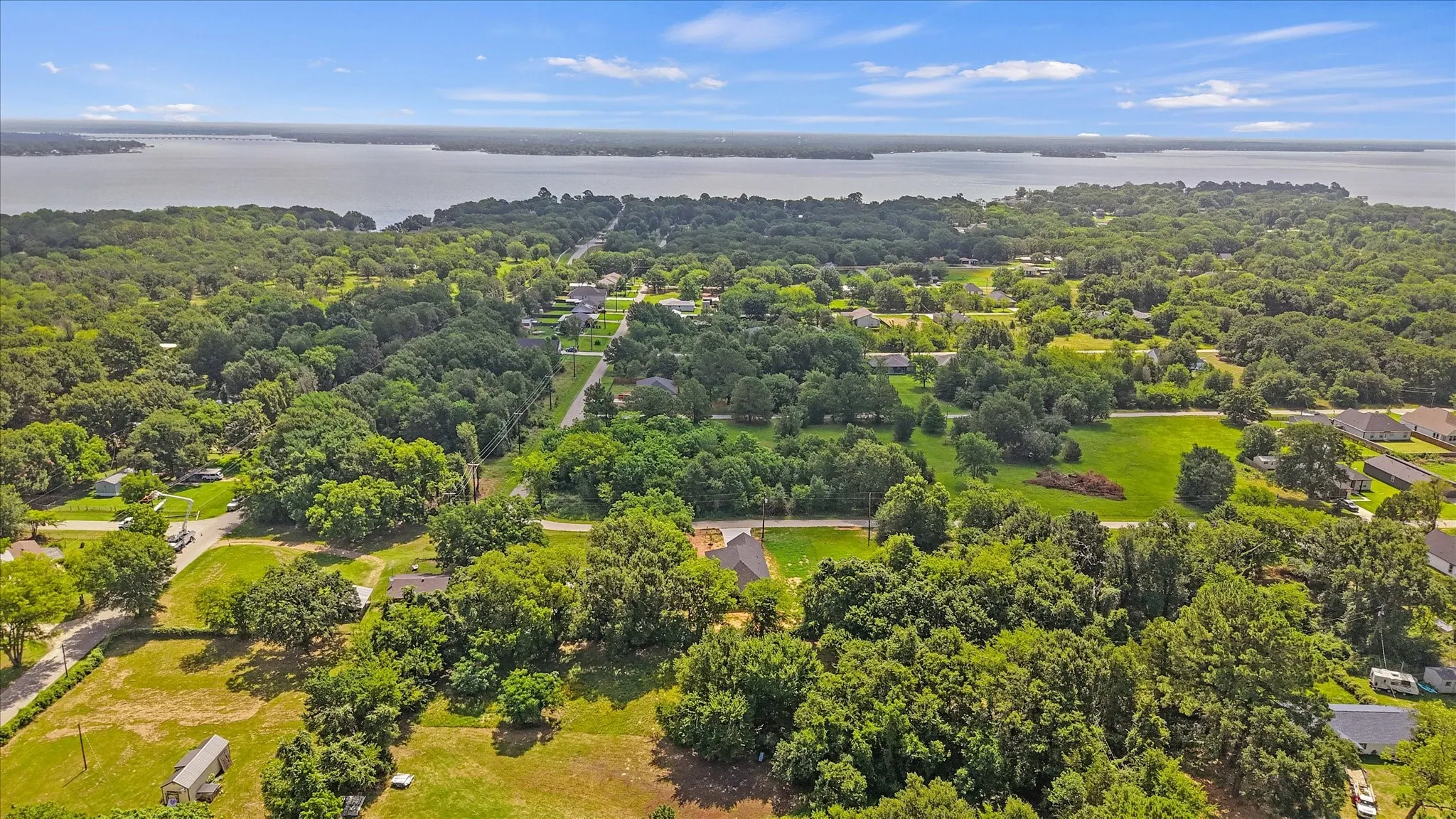 Cedar Creek Lake is not too far from the house