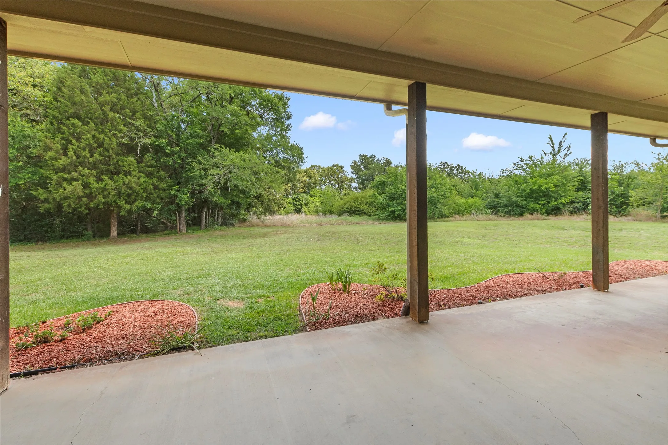 Covered Back Patio Perfect for Outdoor Entertaining