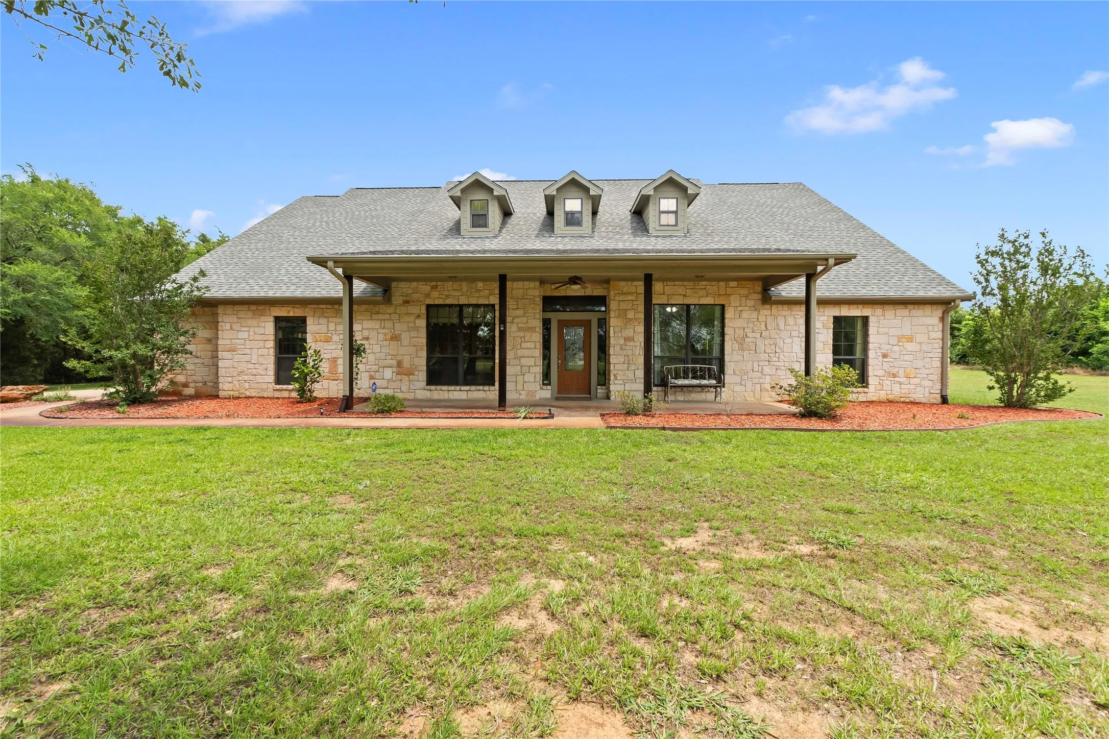 Inviting Front Entry and Covered Porch