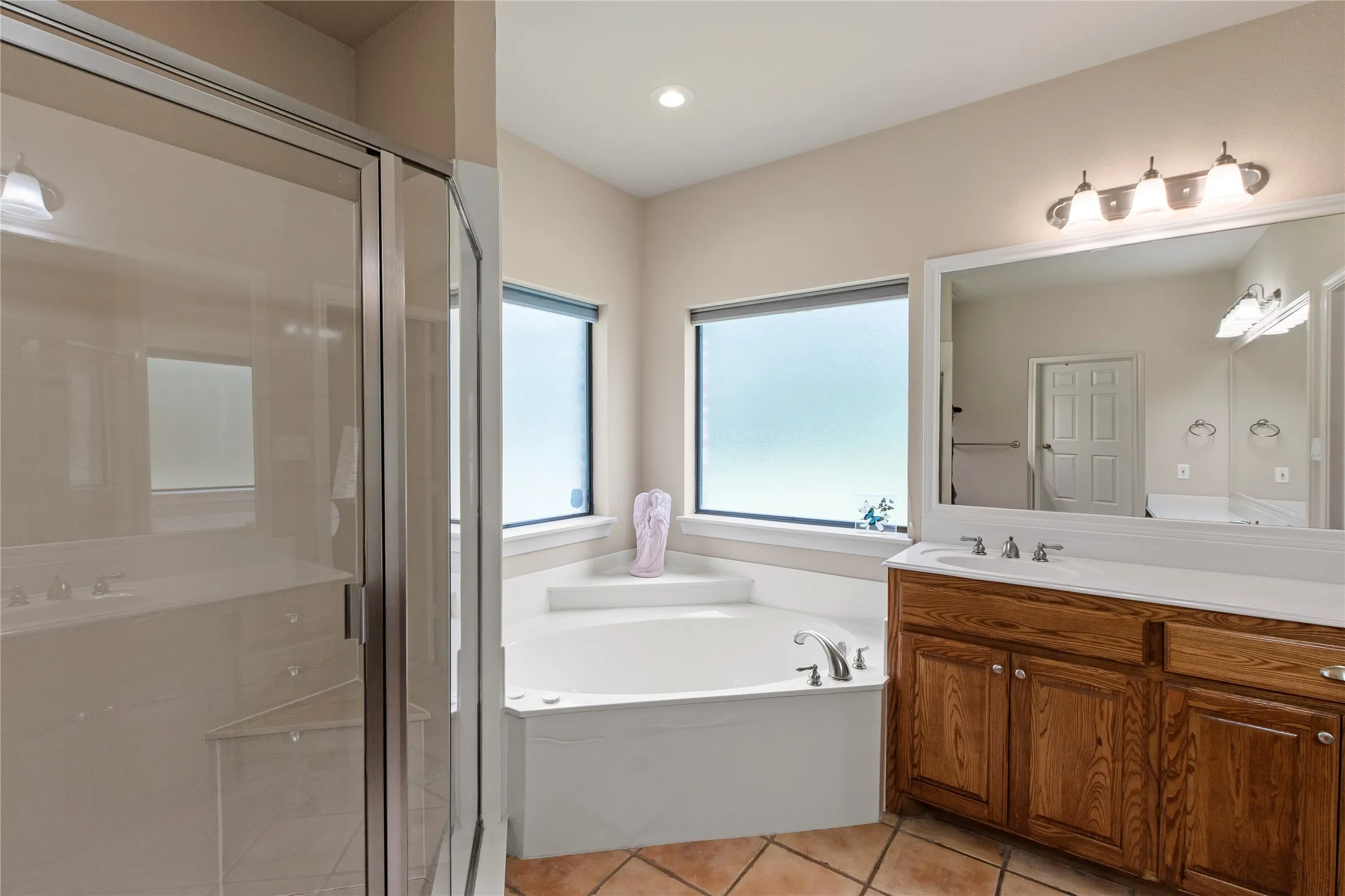 Primary Bathroom Designed for Relaxation