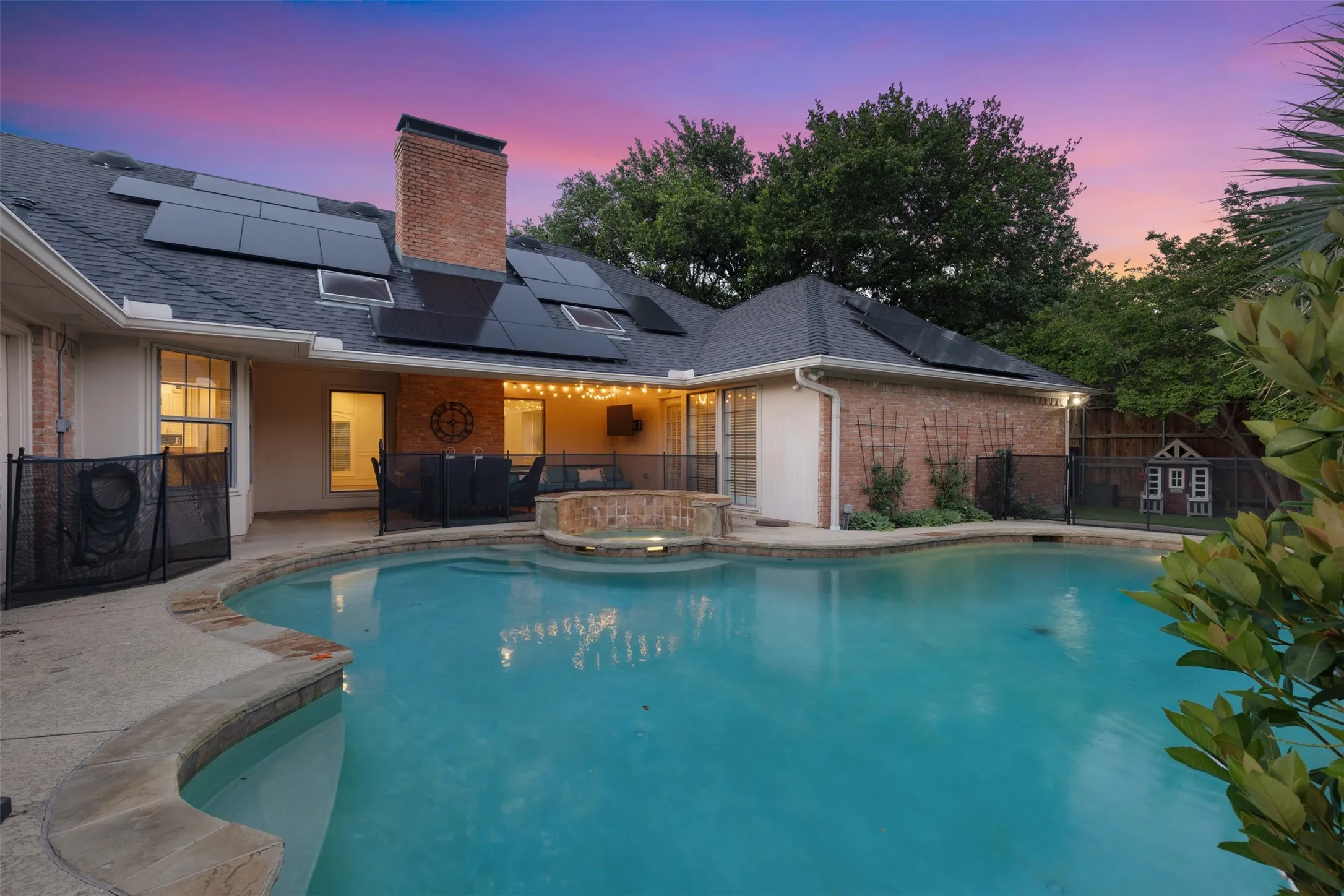 View of house from pool.