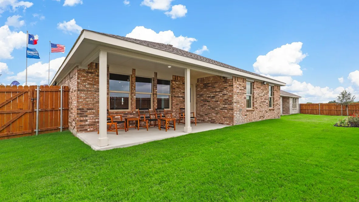 Backyard- All Home and community information, including pricing, included features, terms, availability and amenities, are subject to change at any time without notice or obligation. All Drawings, pictures, photographs, video, square footages, floor plans, elevations, features, colors and sizes are approximate for illustration purposes only and will vary from the homes as built.