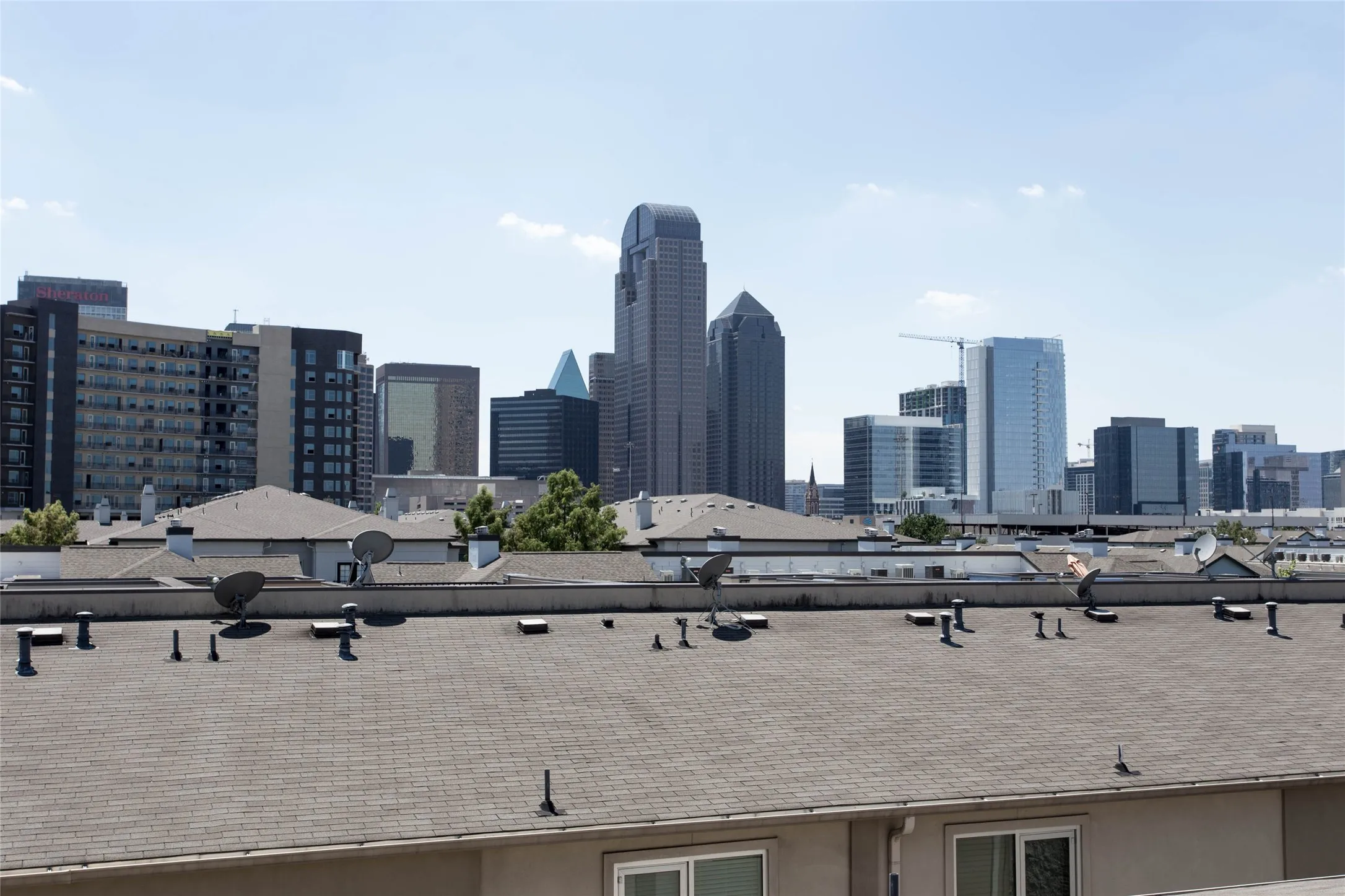 Dallas skyviews from private rooftop