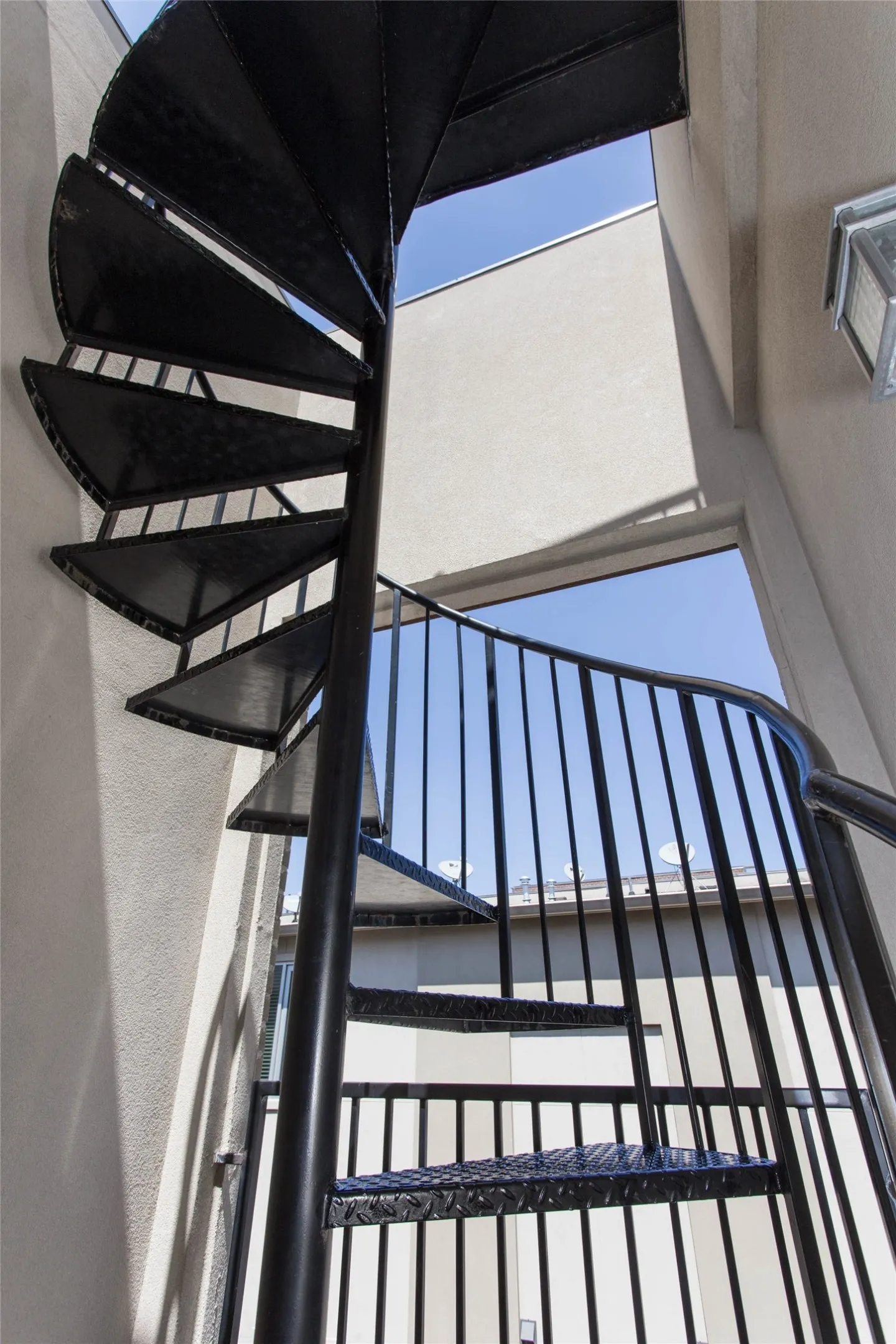 Rooftop staircase