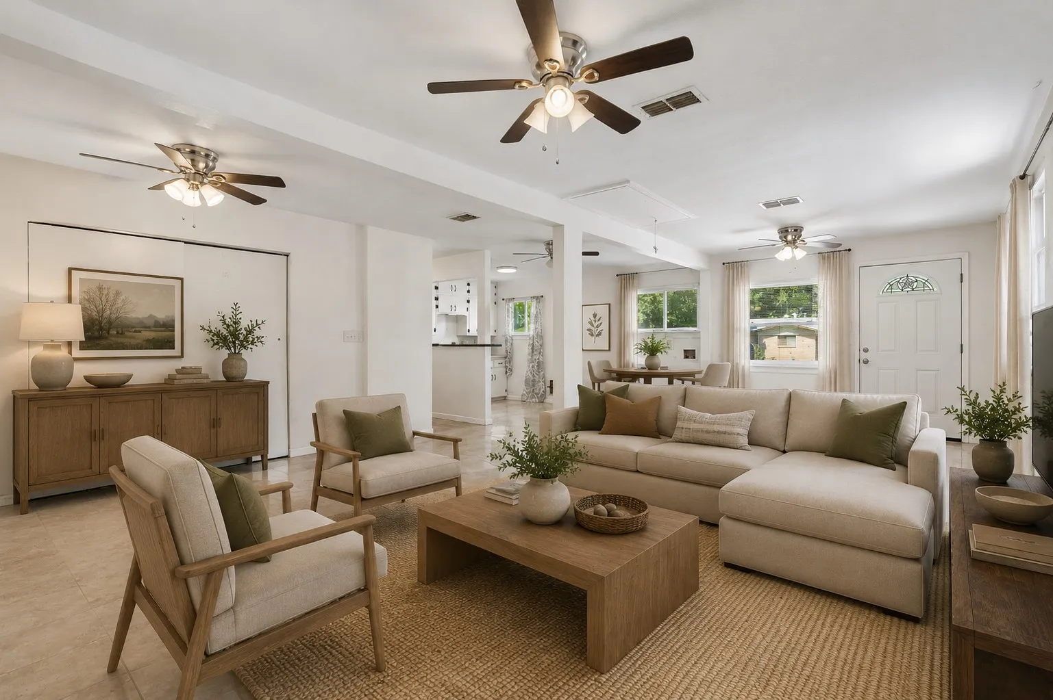 Living - virtually staged