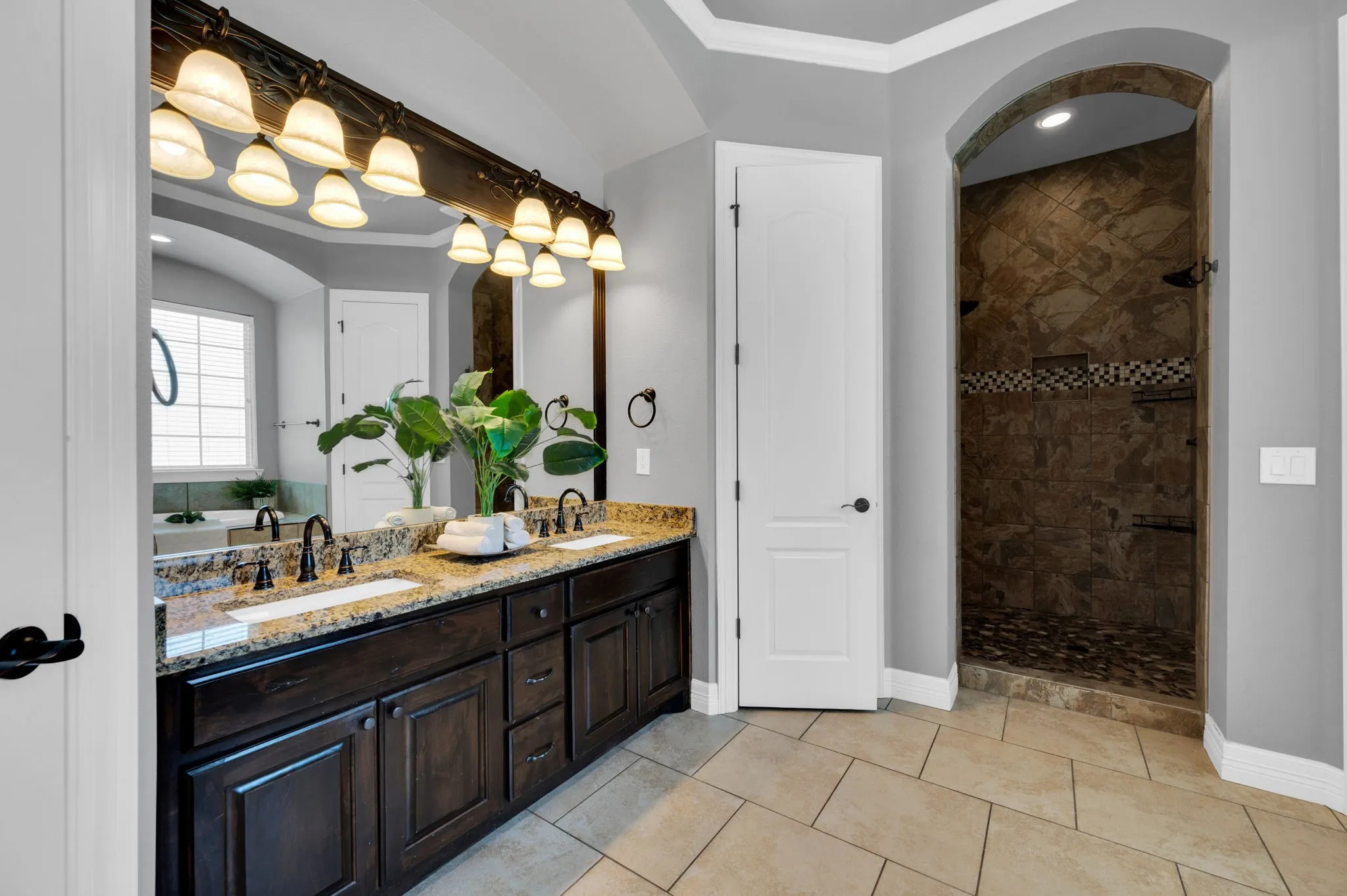 Large walk in shower