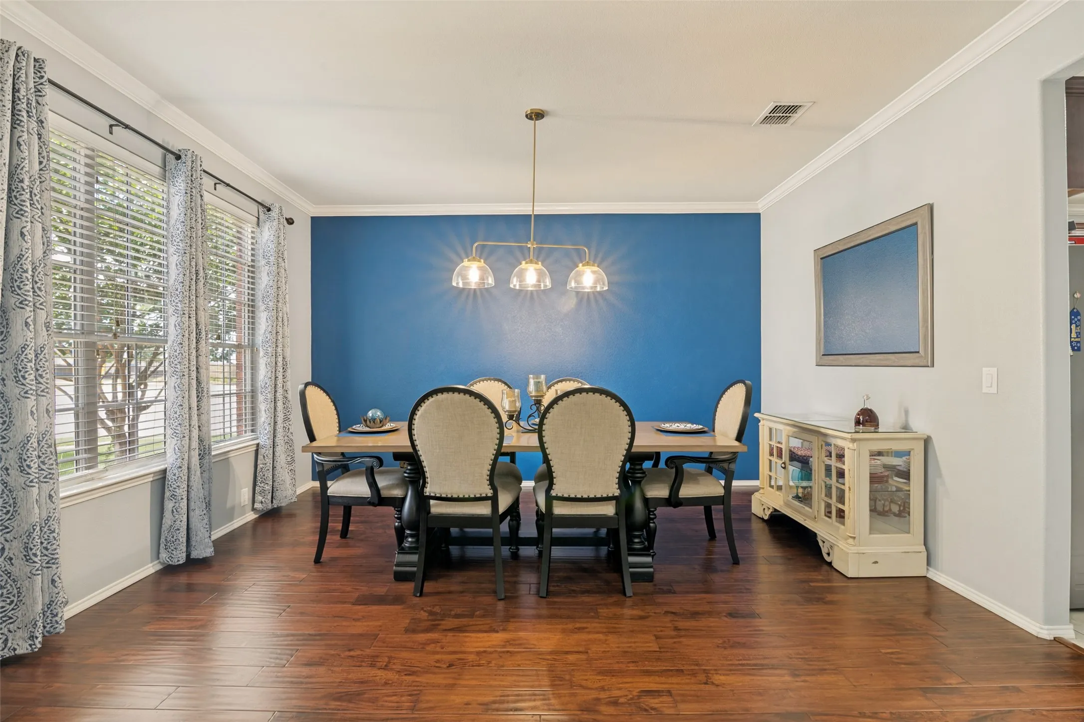 Large and open dining room.