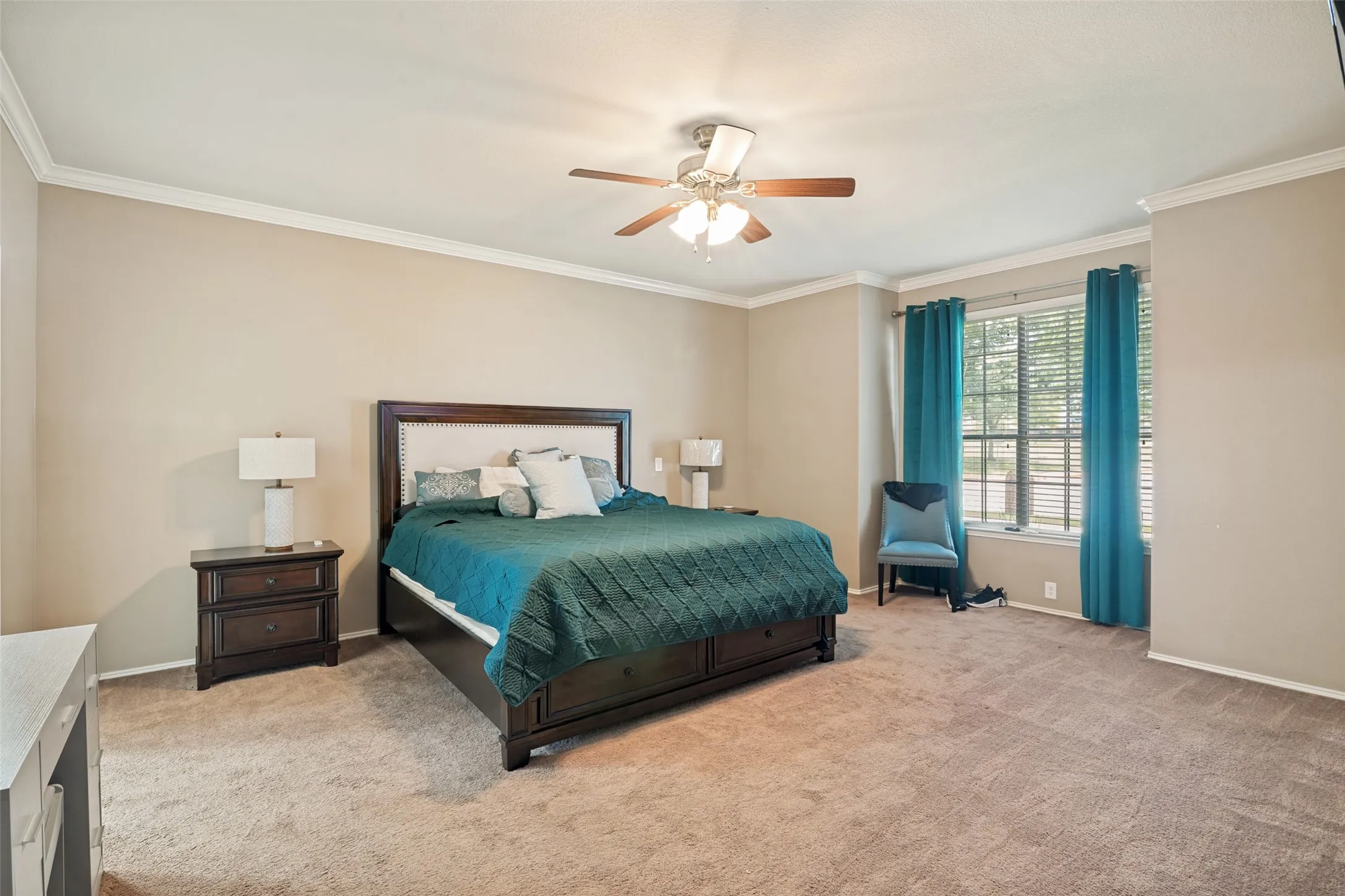 Master bedroom.  Lots of space and natural light.