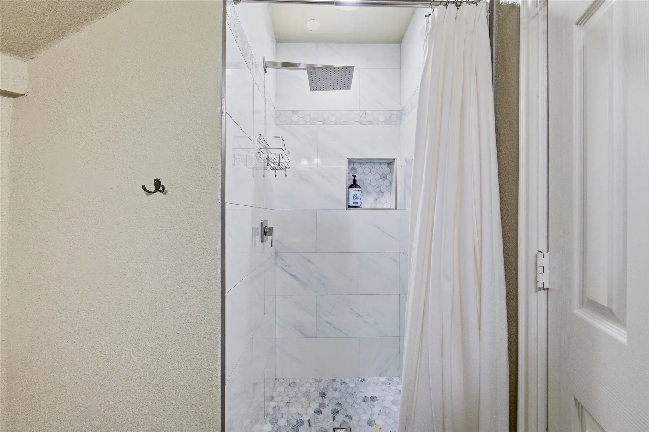 Don't miss the shower in downstairs hall bathroom