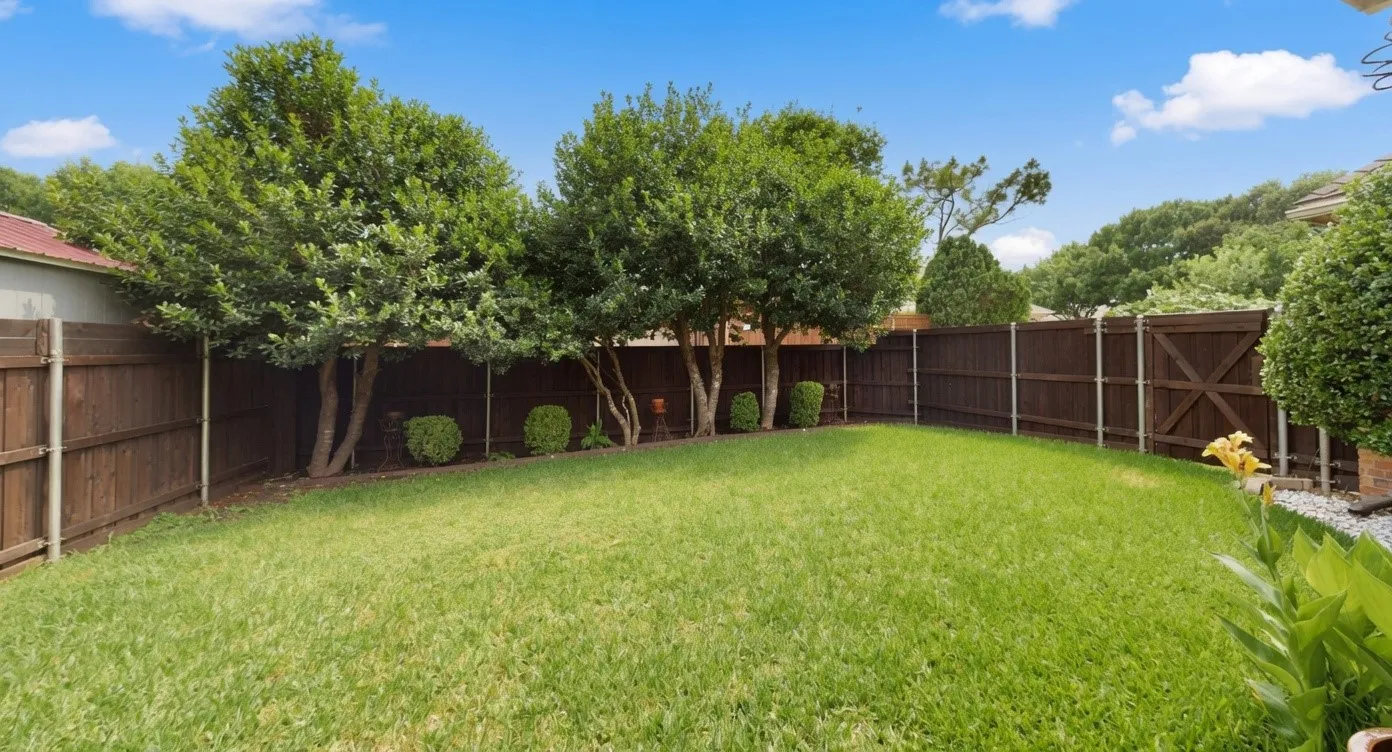 Very private yard