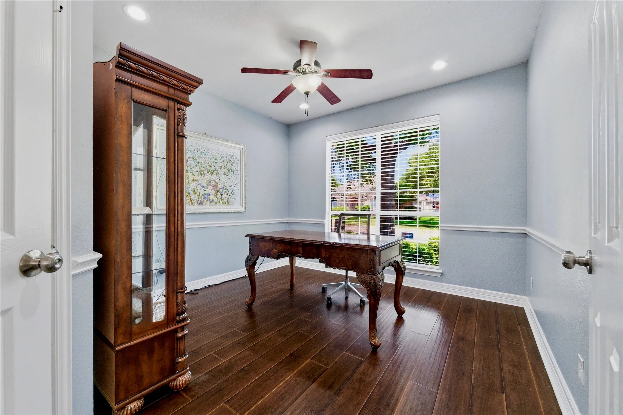 Downstairs BdRm 2 or office with closet off Foyer