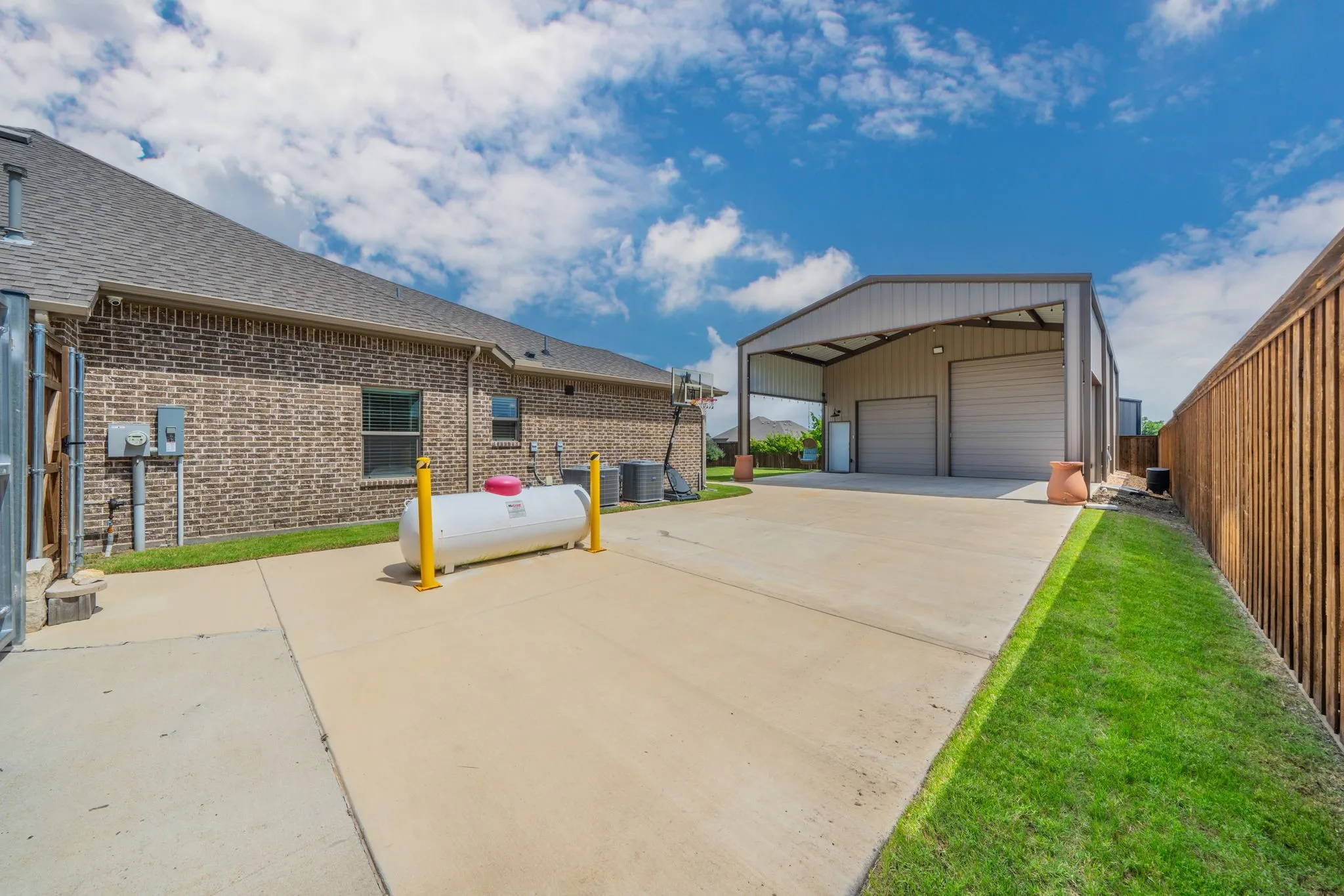 1,800 square feet of concrete for Basketball, Boats, RV and all your Toys