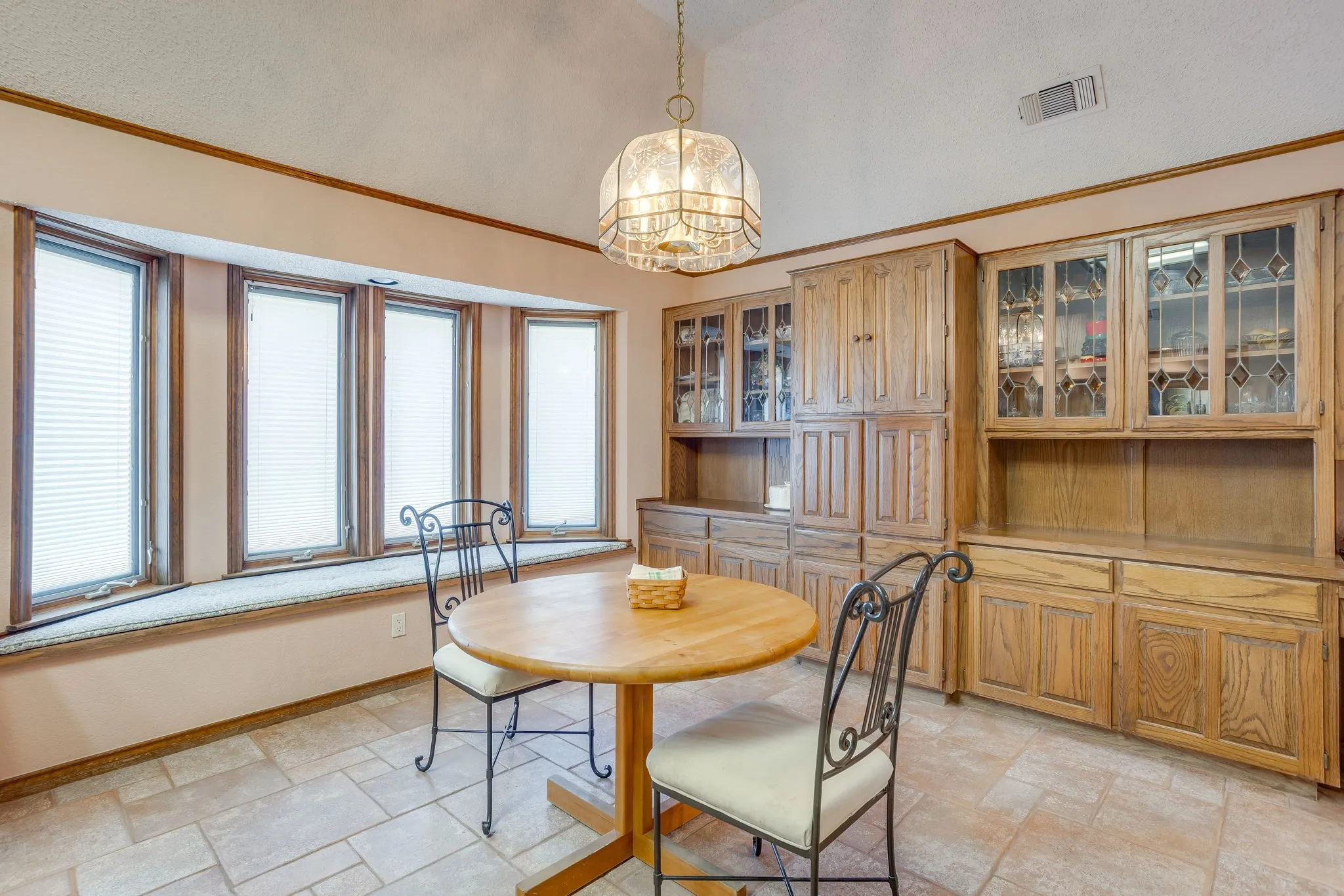 Breakfast Room with Built ins