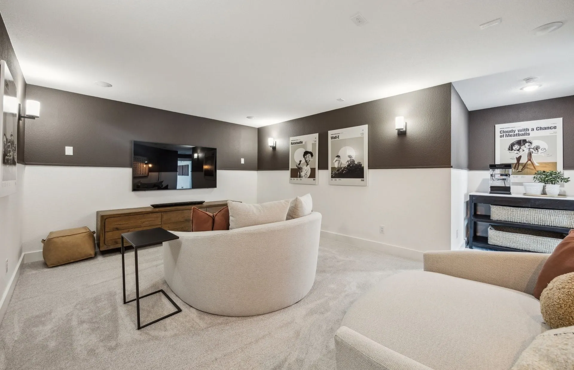*Model Representation - Optional media room on second level