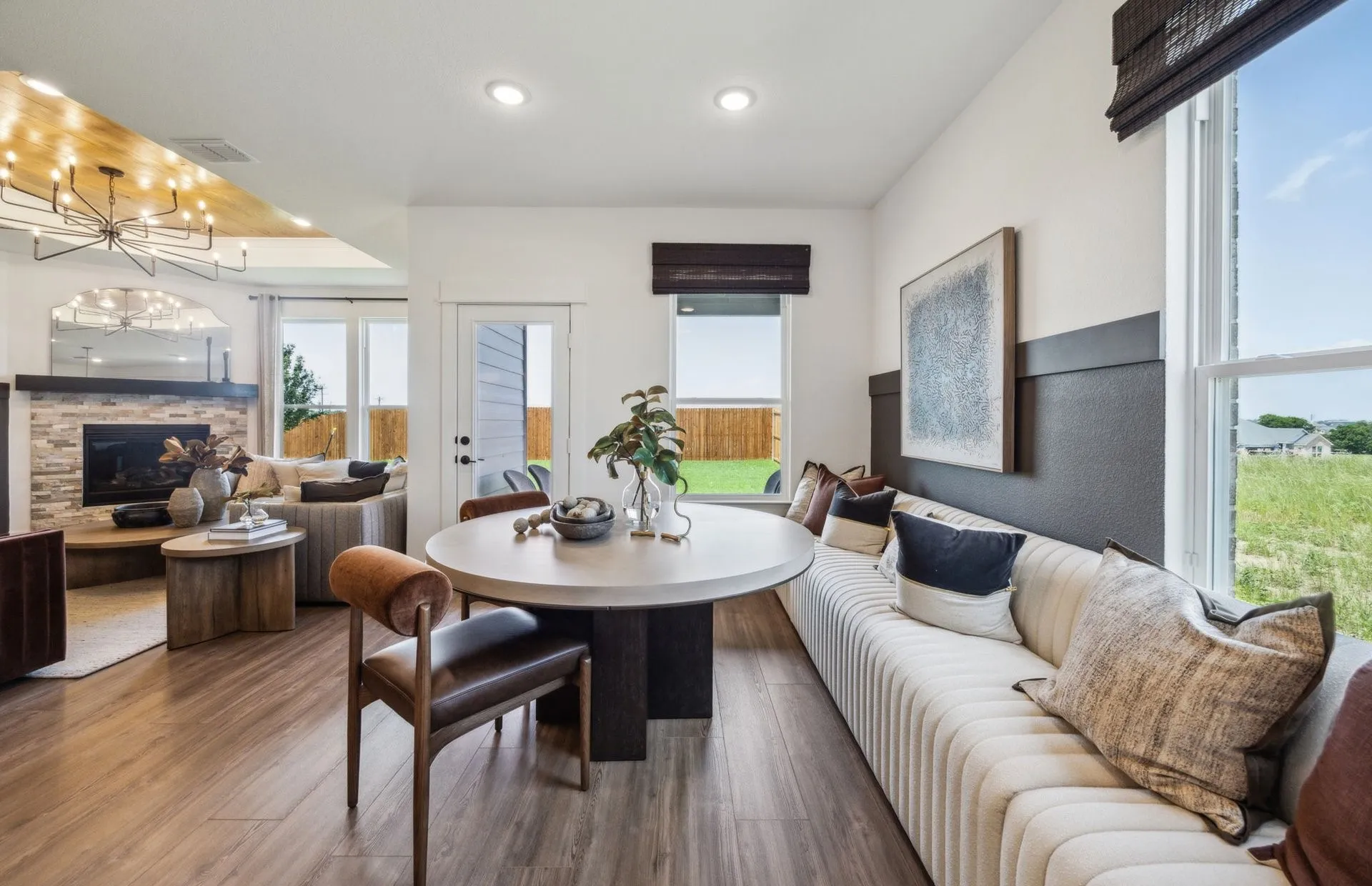 *Model Representation - Dining area off kitchen with large windows