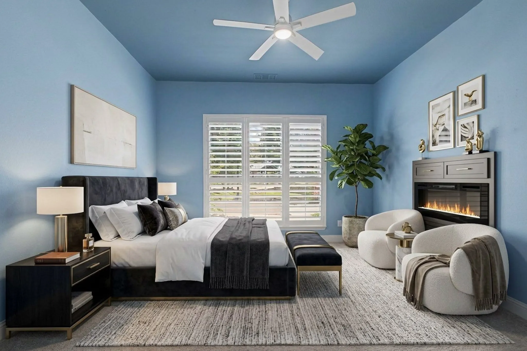 Virtual Staging of Primary Suite