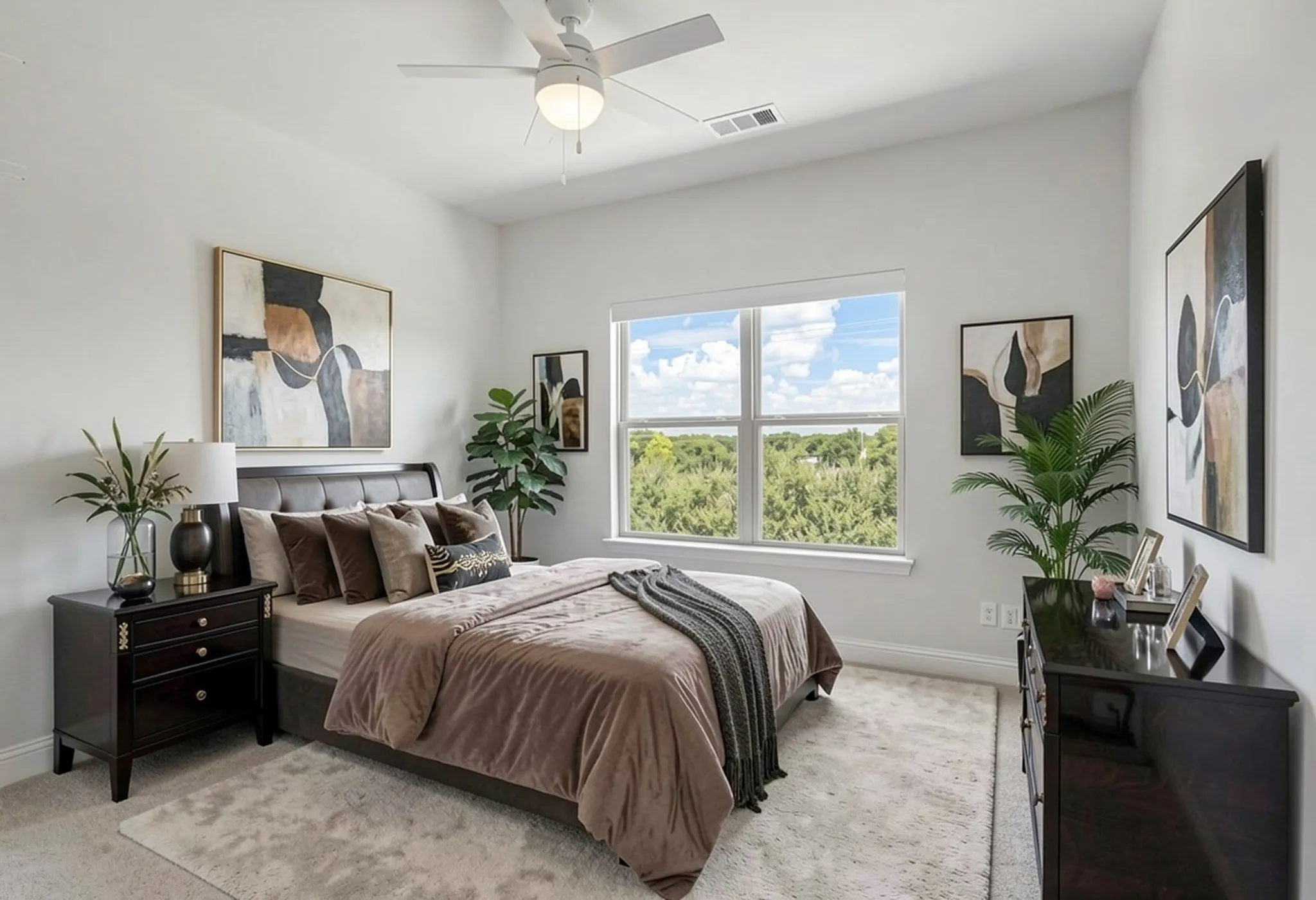 Virtual Staging of Bedroom Upstairs