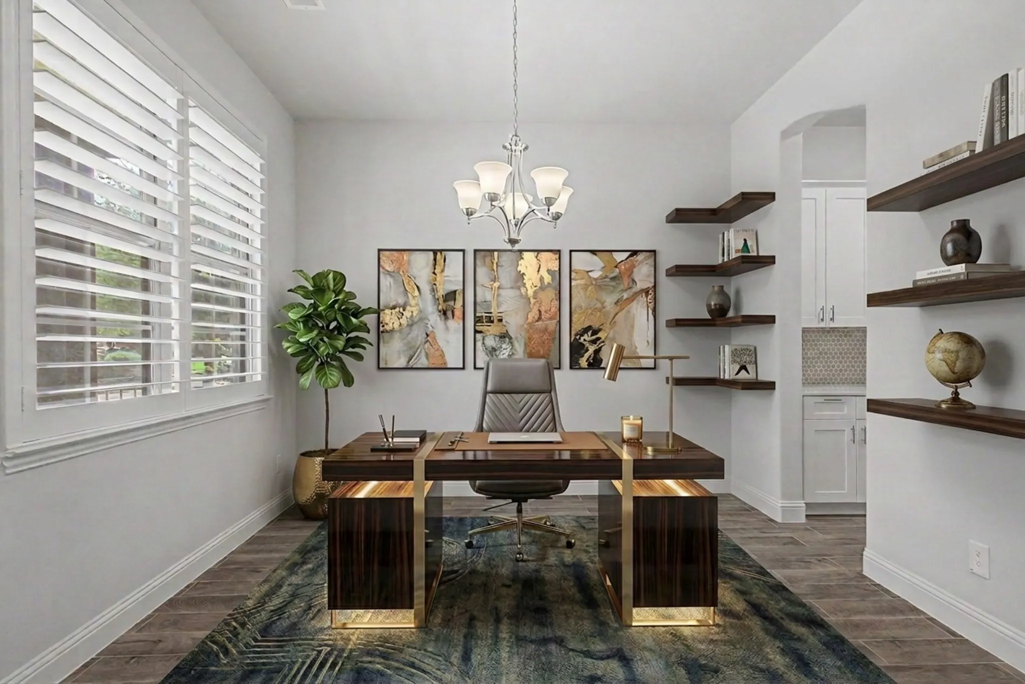  Virtual Staging Large front room