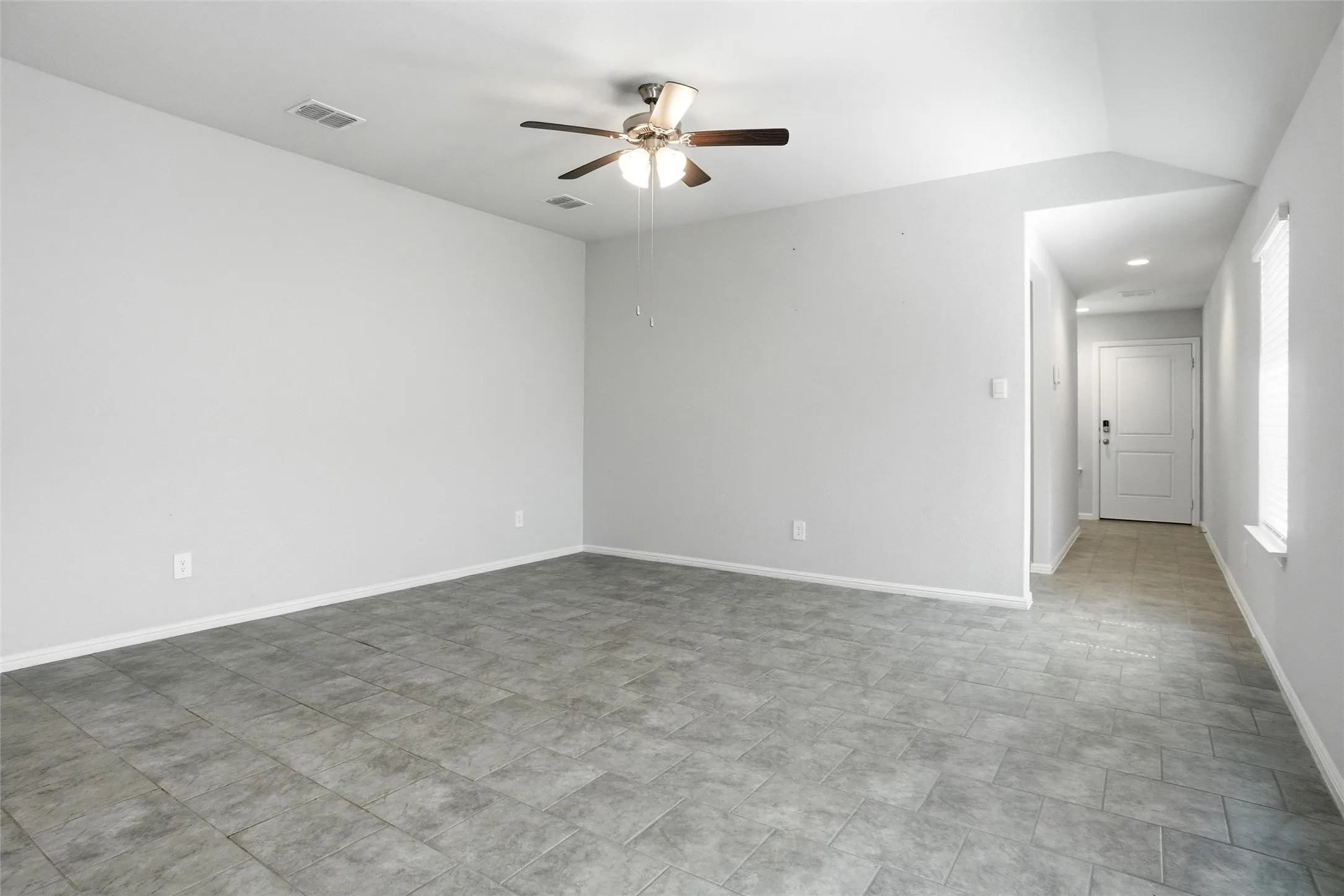 Open Living Area Goes into Kitchen and Secondary Bedrooms