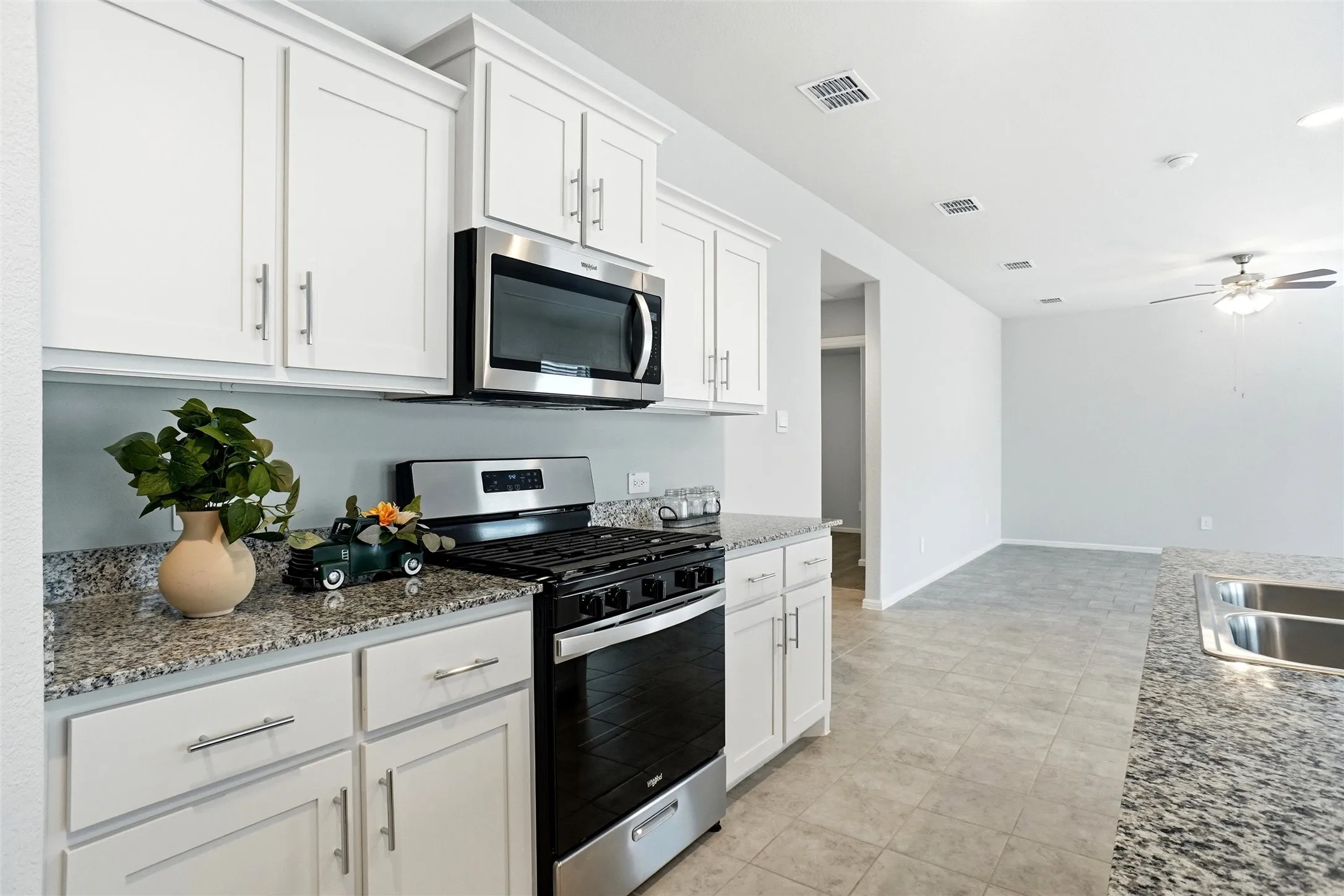 View From Kitchen to Living Area