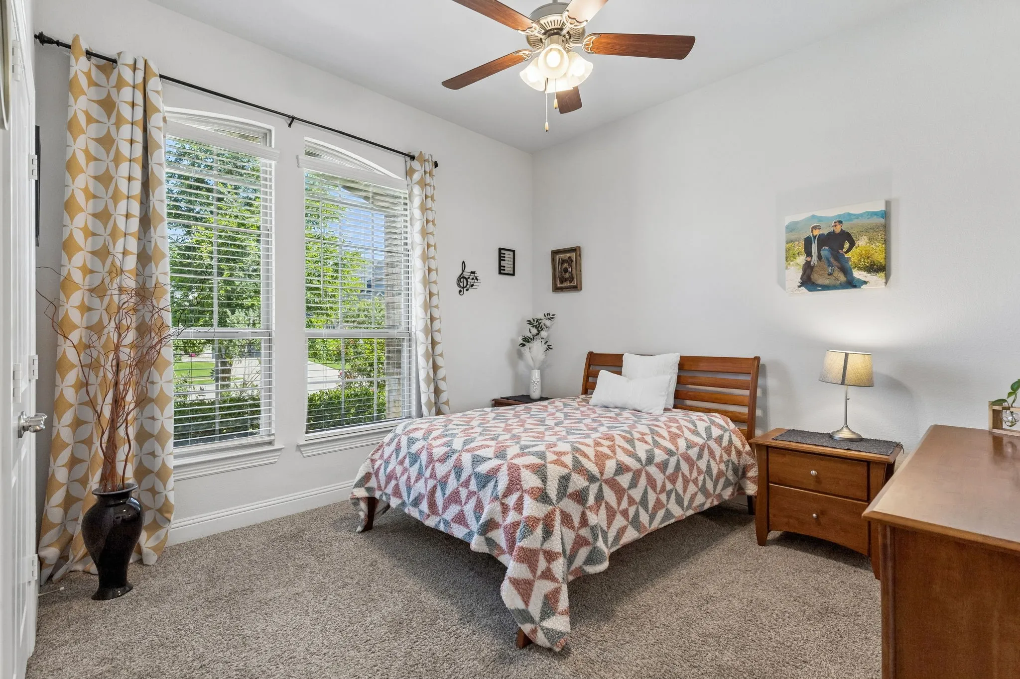 This is the first secondary bedroom downstairs