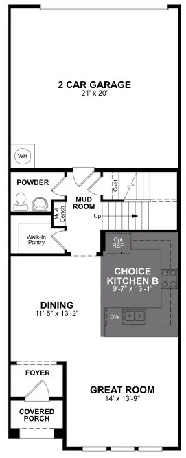 Beazer Homes Waterbend Princeton  Floorplan.