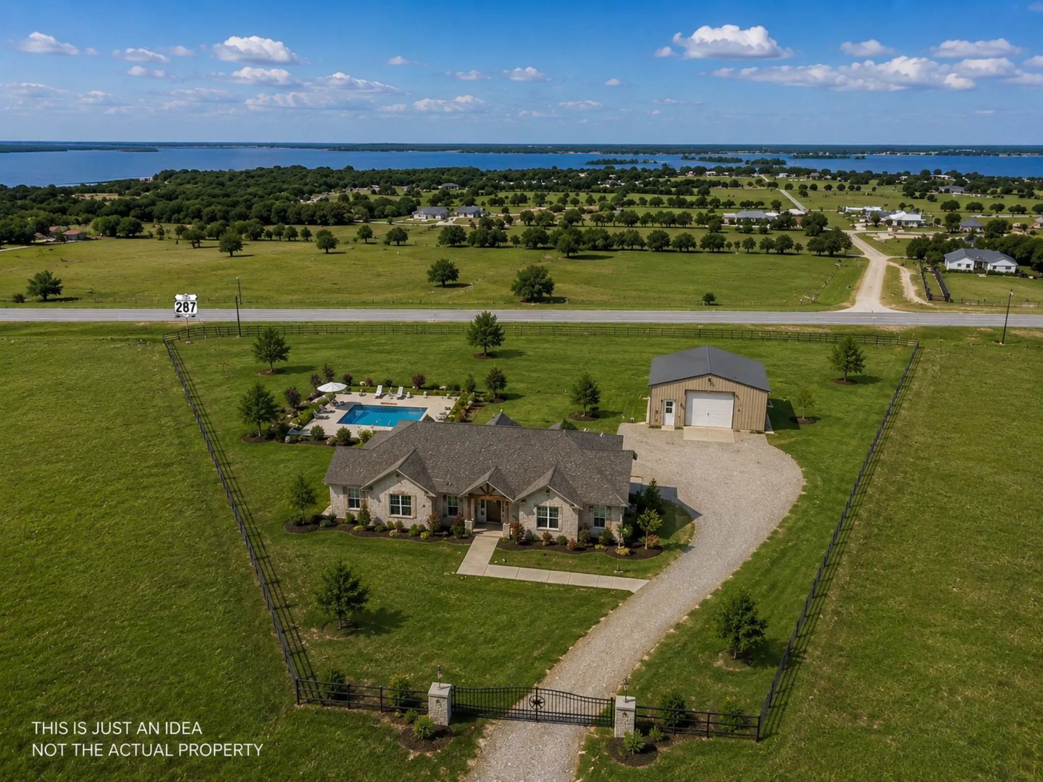 NOT THE ACTUAL PICTURE - THIS IS JUST AN IDEA OF A HOUSE ON THE LAND