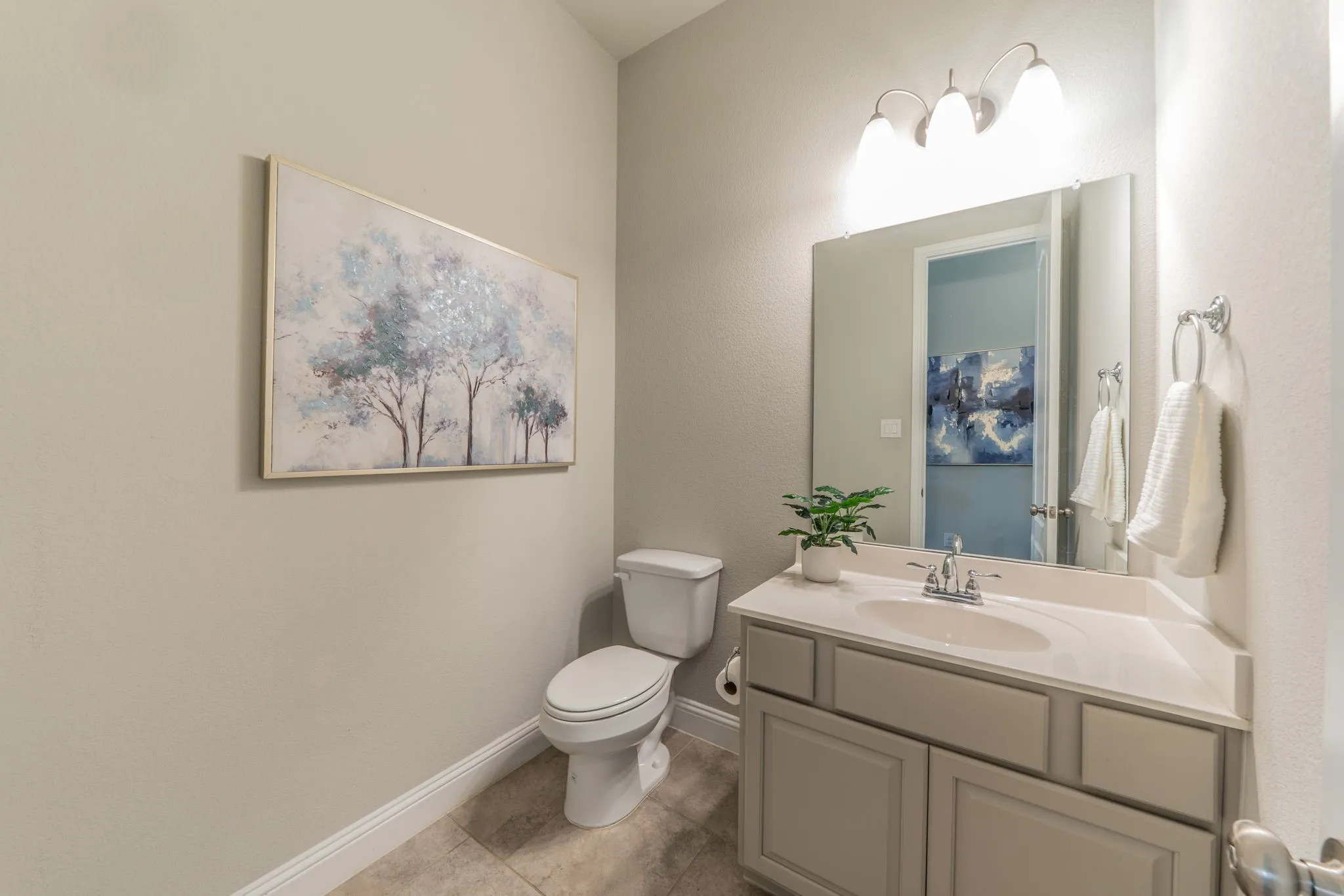 Downstairs half bath