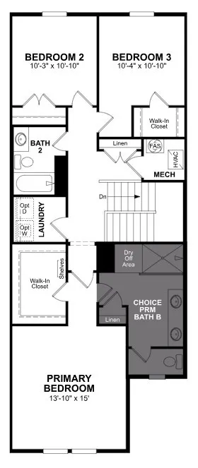 Beazer Homes Waterbend Harvard  Floorplan.