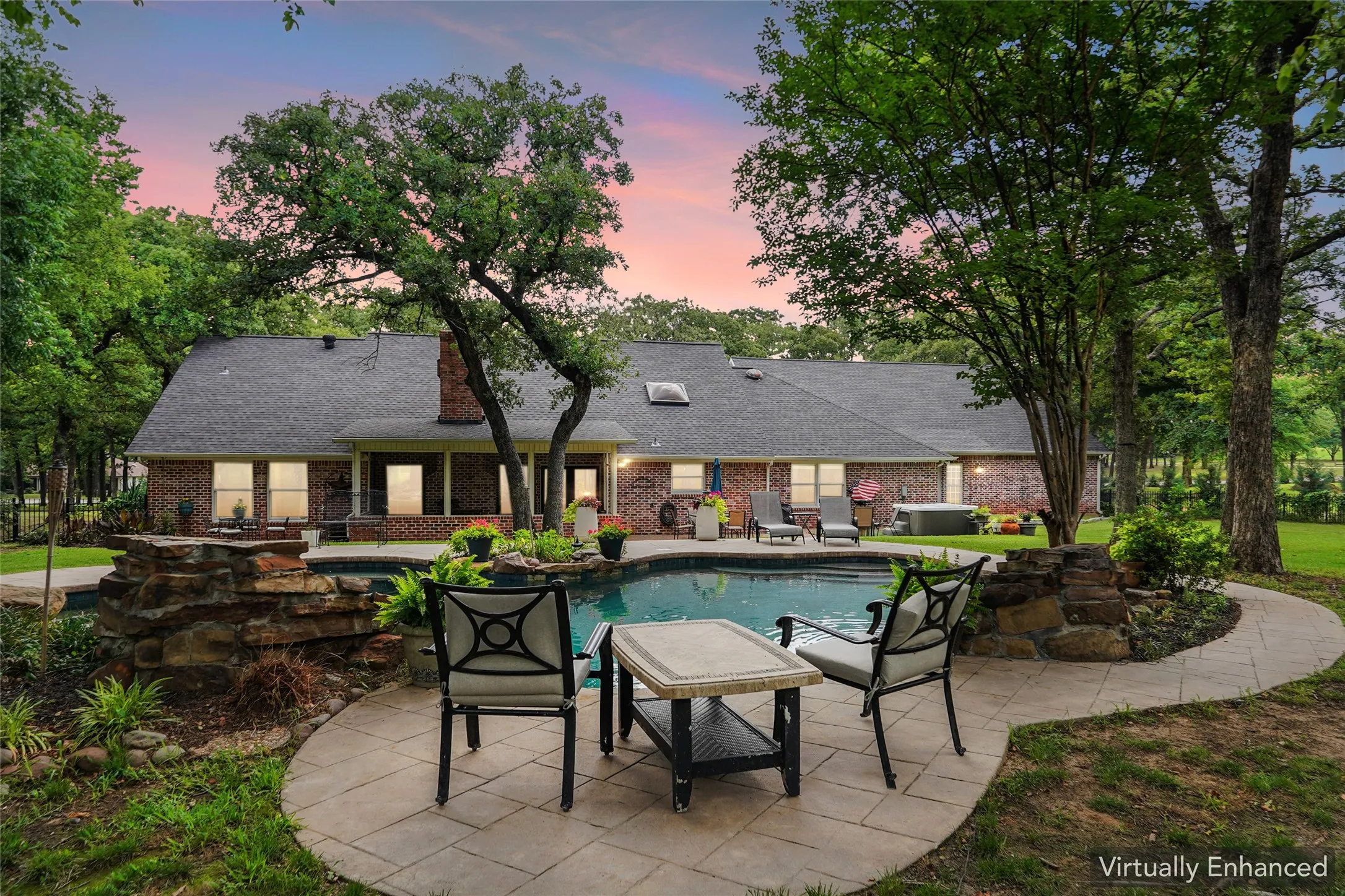 Pool and main house