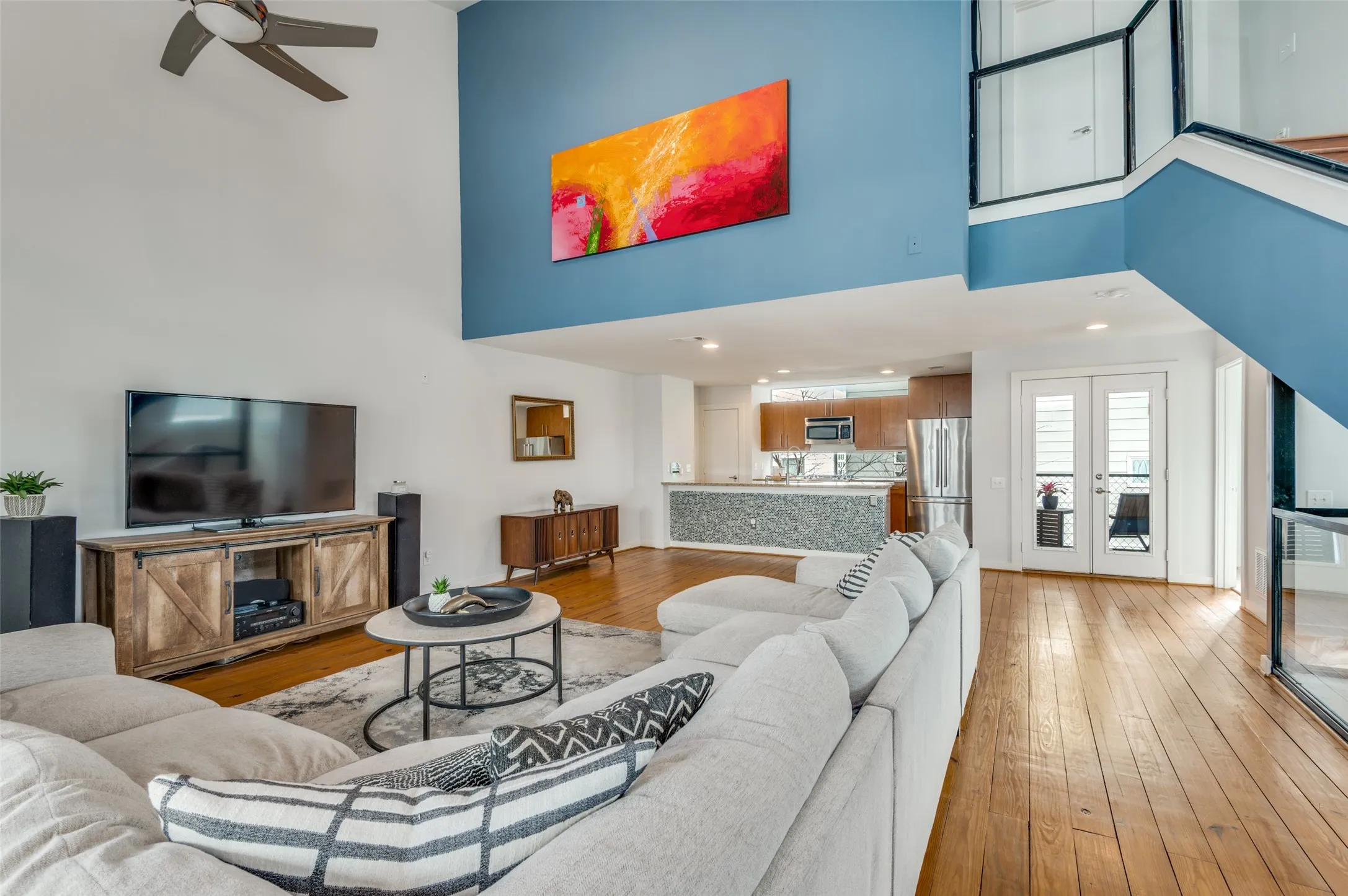 Open concept living and dining area ideal for everyday living and entertaining