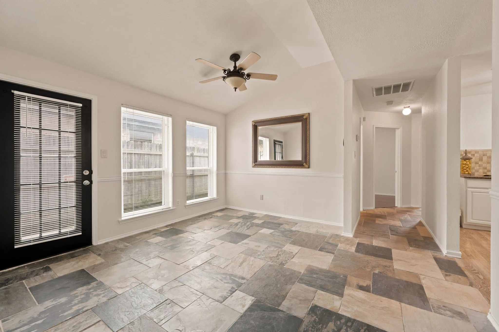Dining room and back door