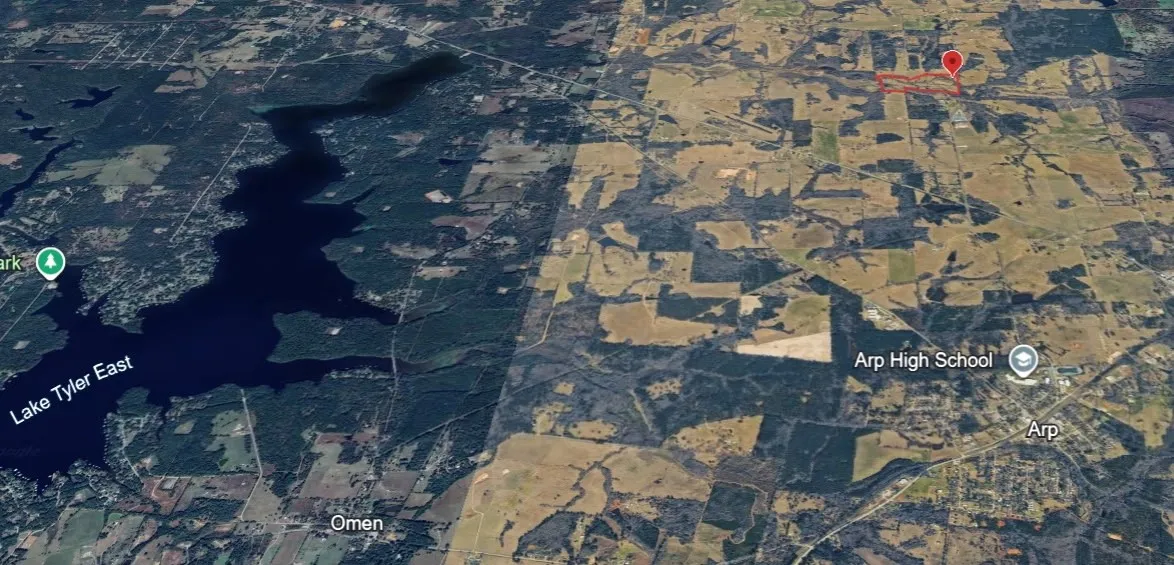 Aerial Map. Depicting the property's geographic location relative to local landmarks and water bodies
