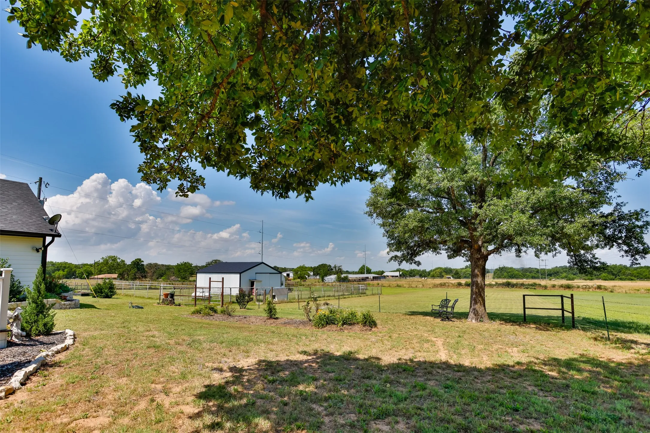 Backyard View Towards The Barn