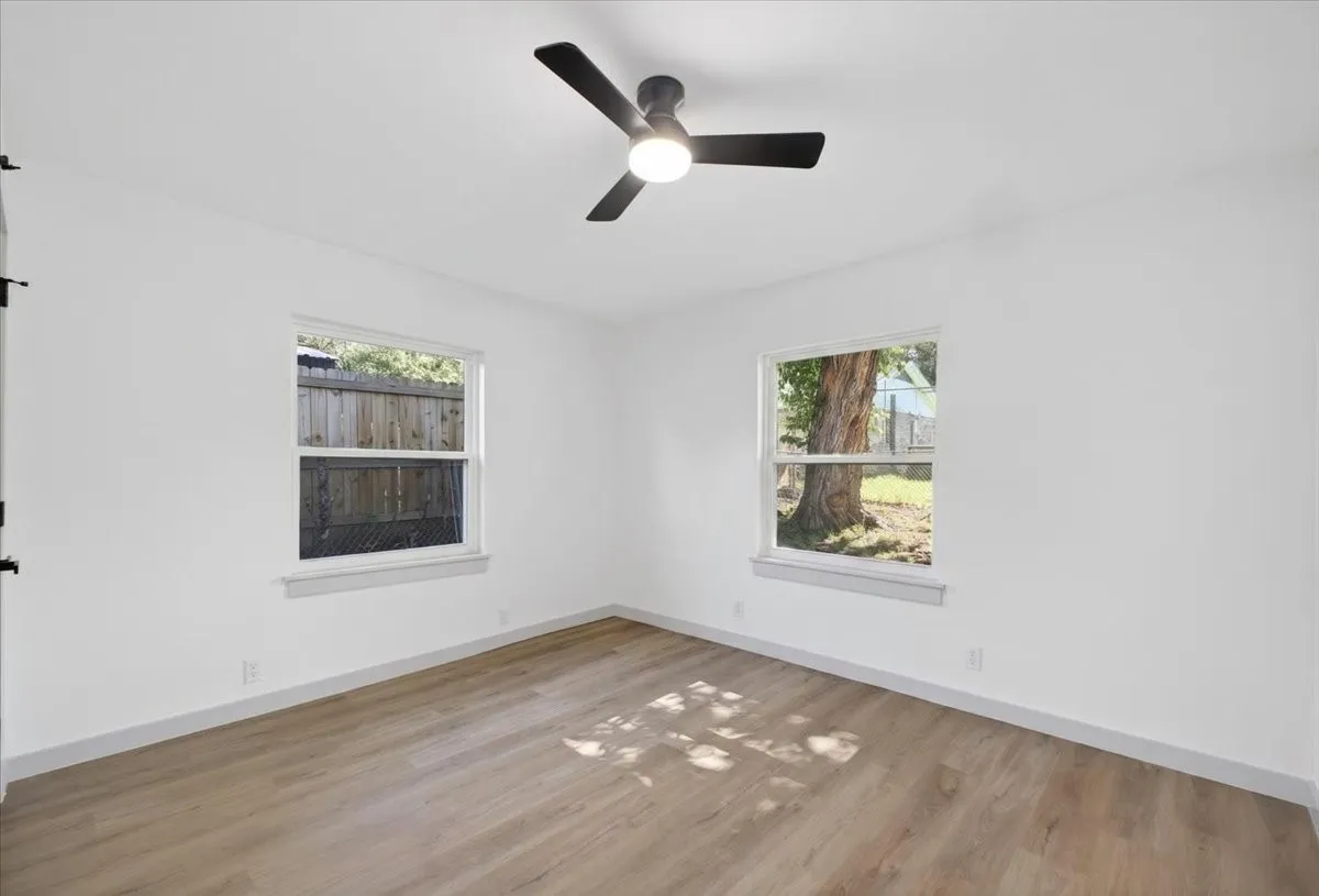Bedroom three, split floorplan