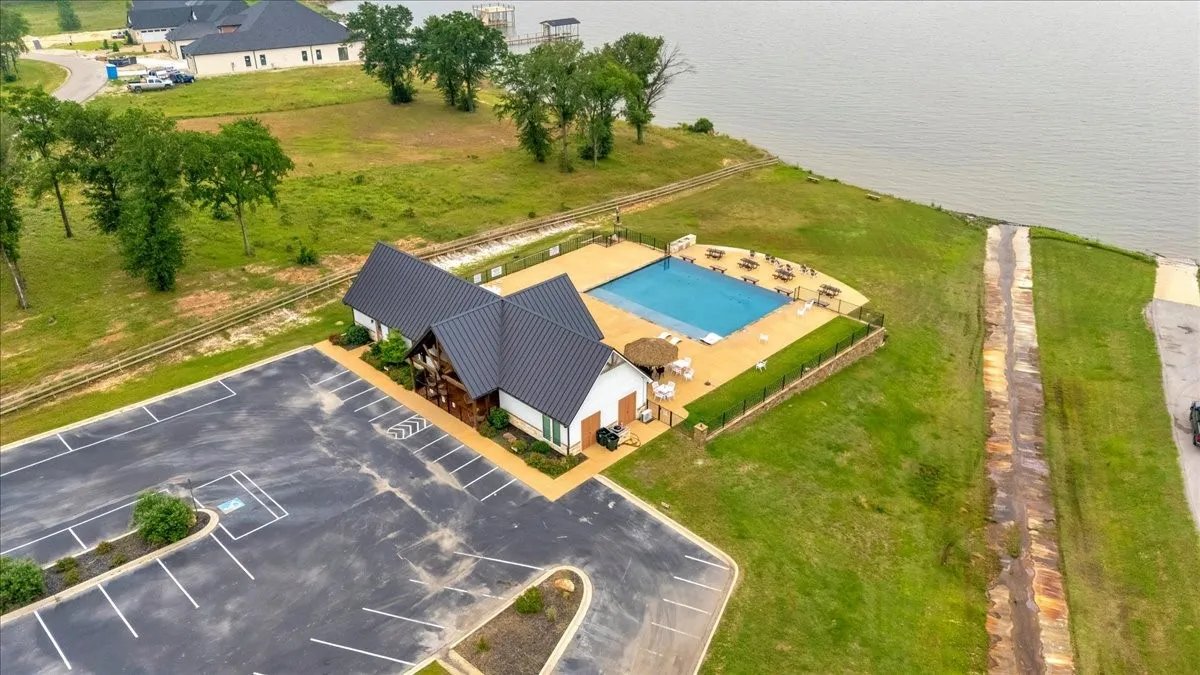 Community clubhouse and pool just a short walk from the home.