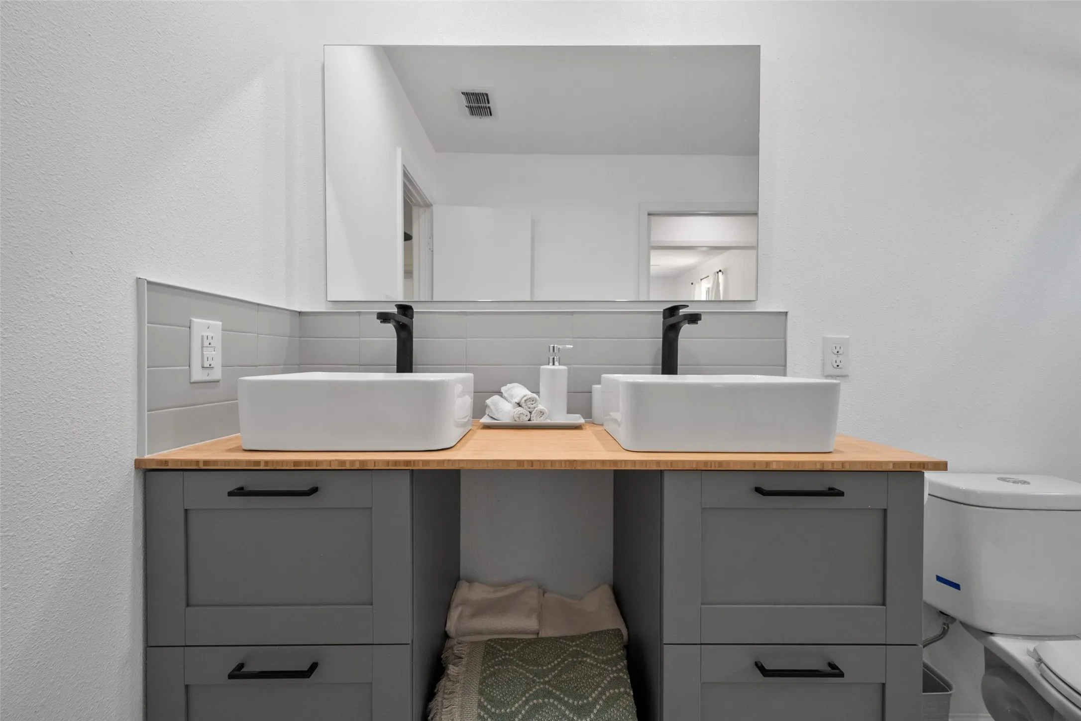 Master bathroom vanity