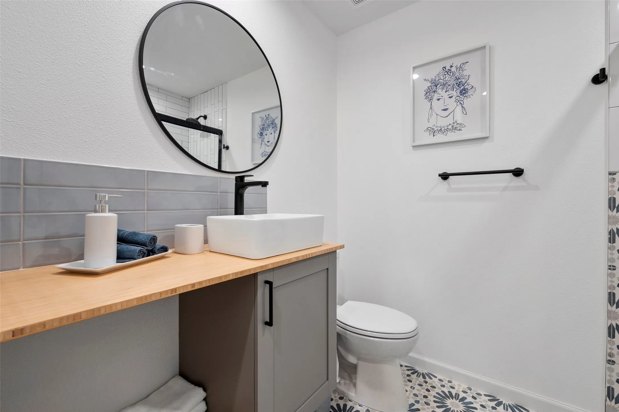2nd bathroom with vanity