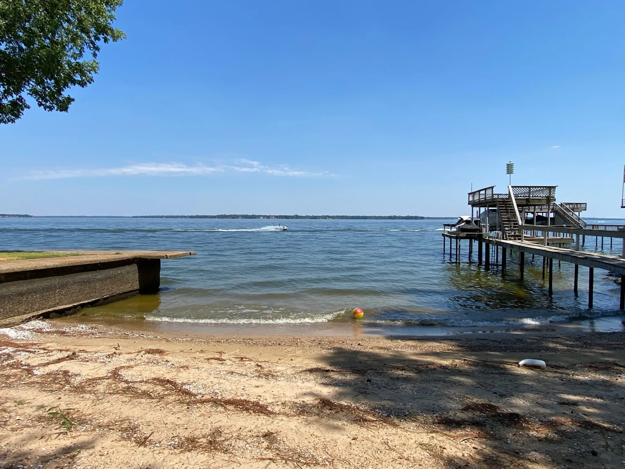 Community Beach steps away from backyard
