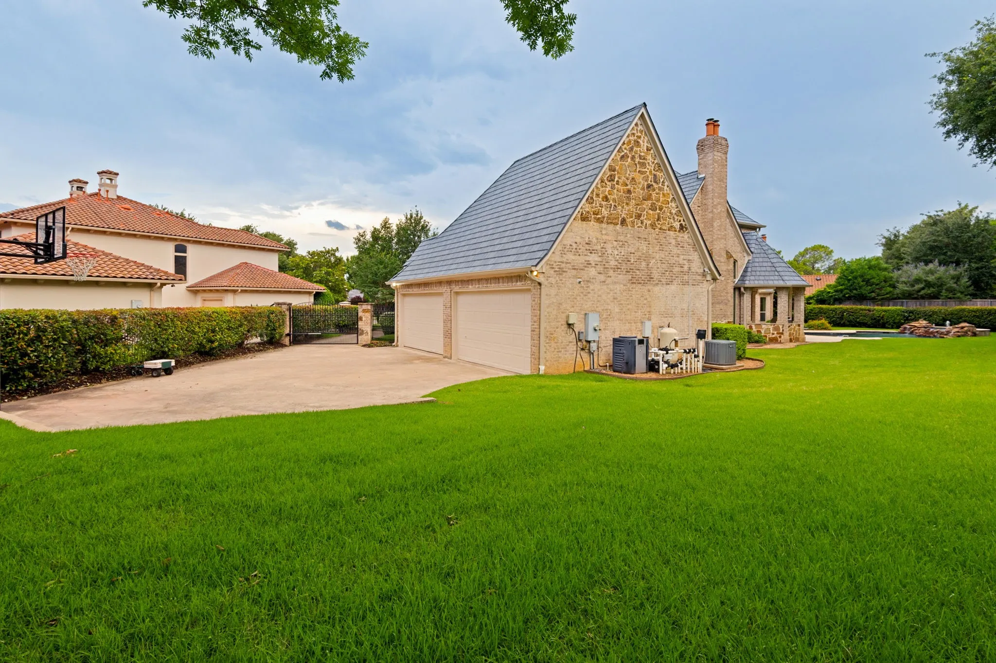 4 Car Garage + large concrete pad.