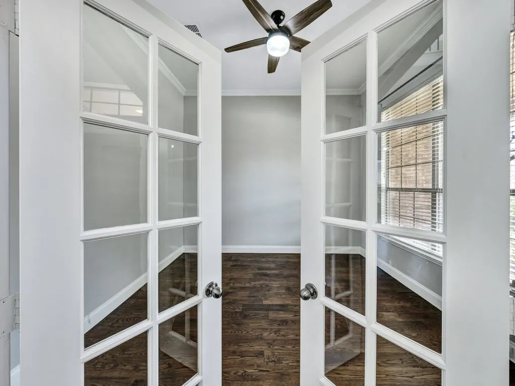 Office With French Door View