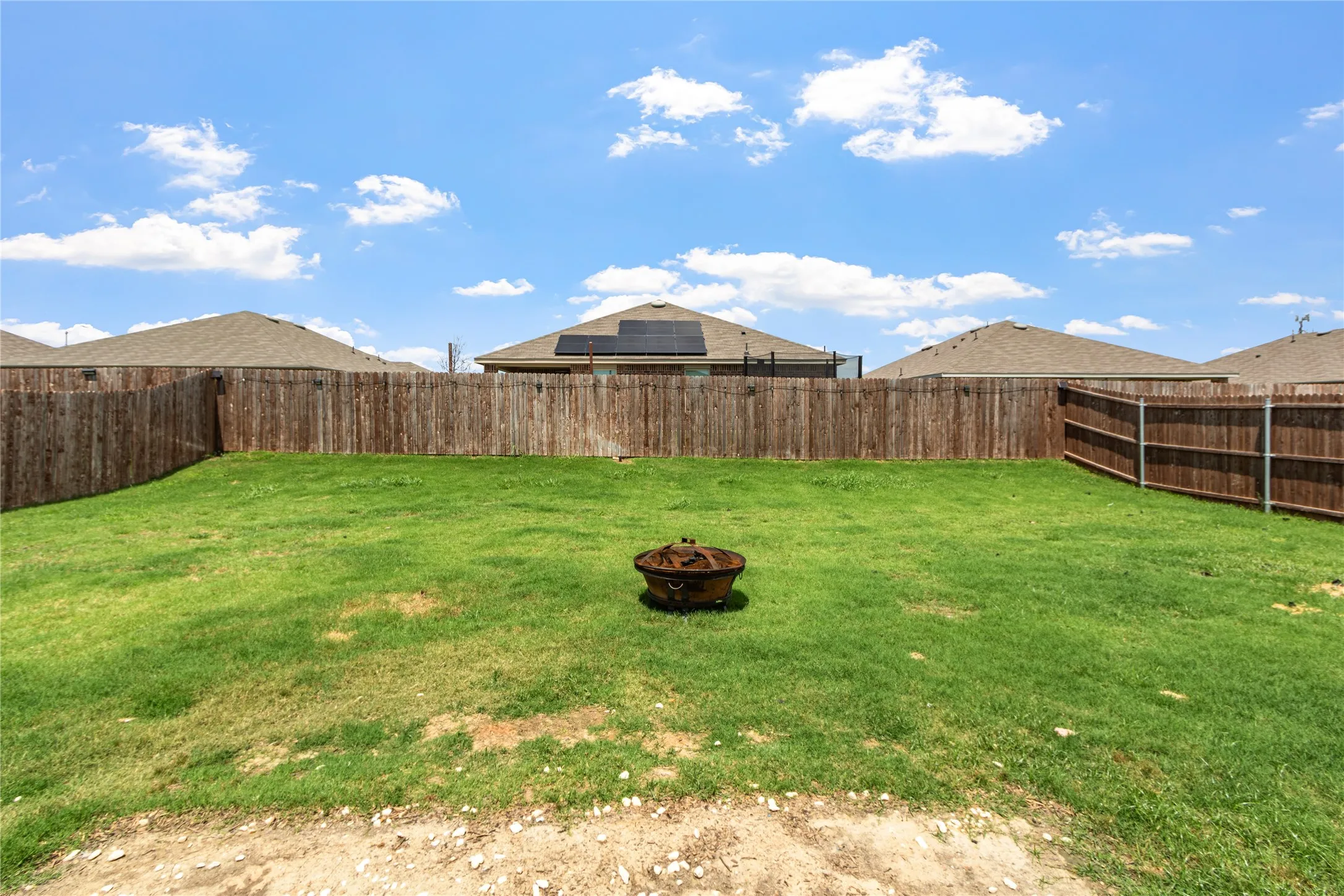 Large backyard