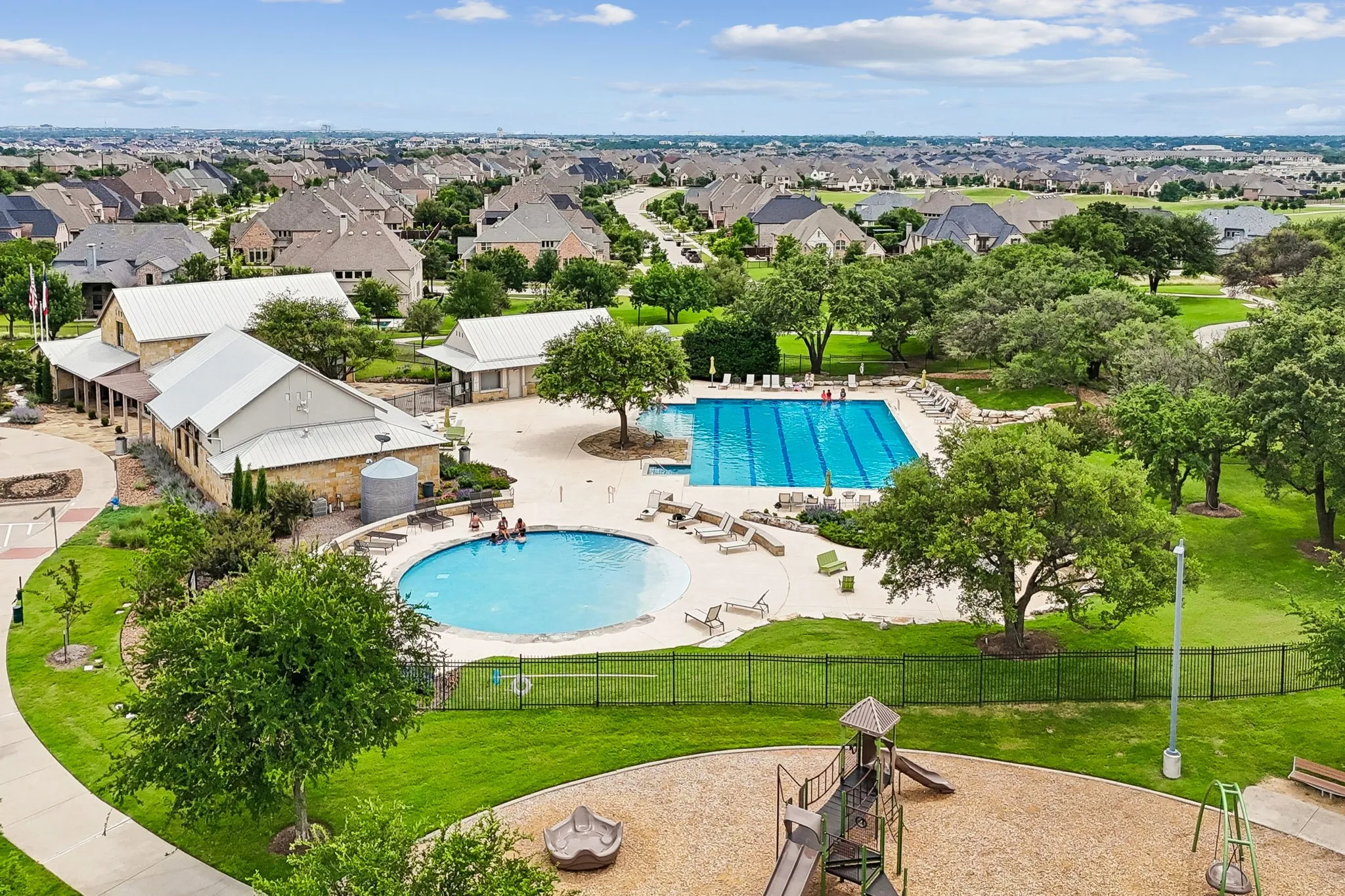 Abundant community amenties include two resort style pools