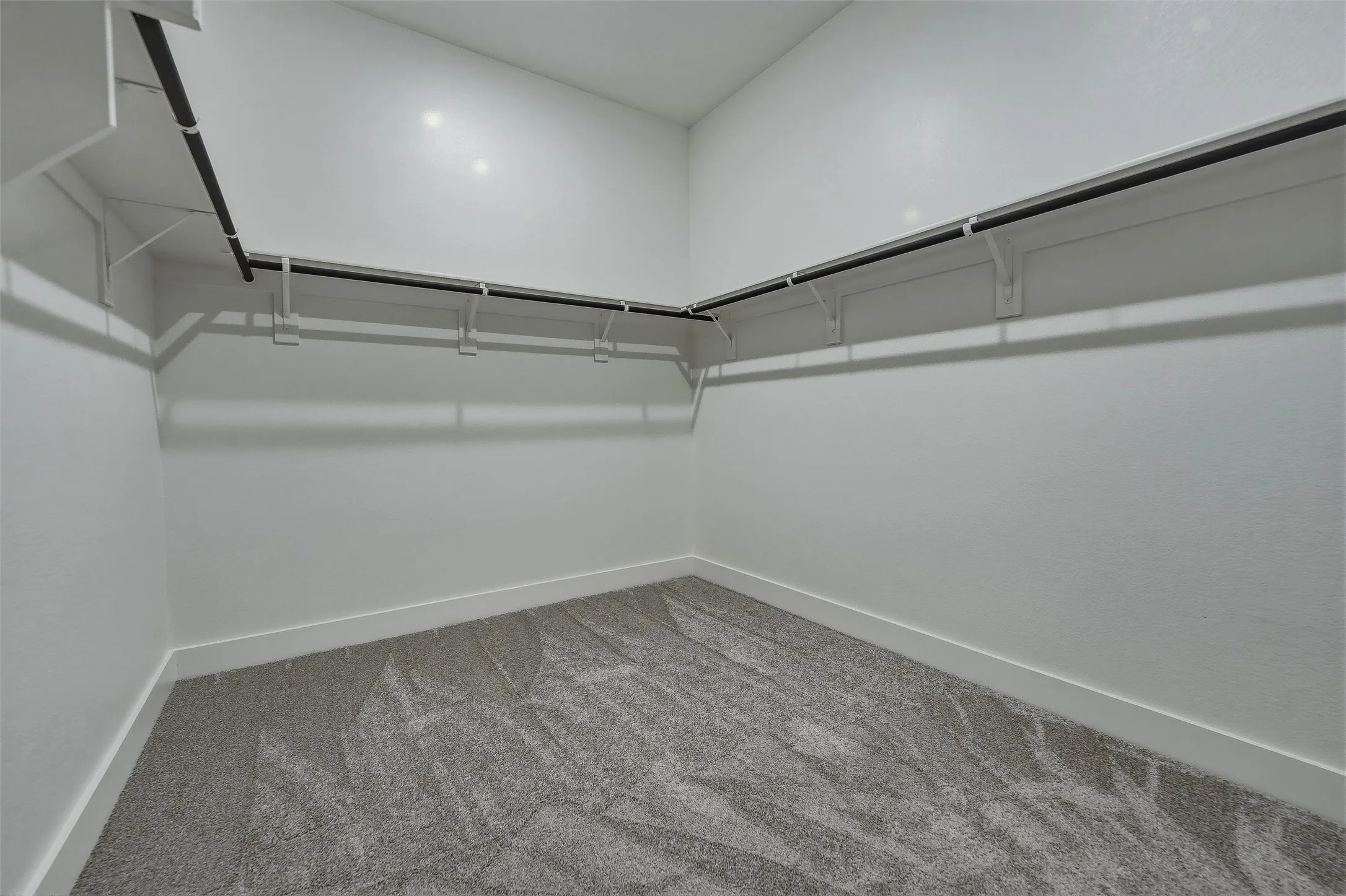 Built-in shelving and hanging rods