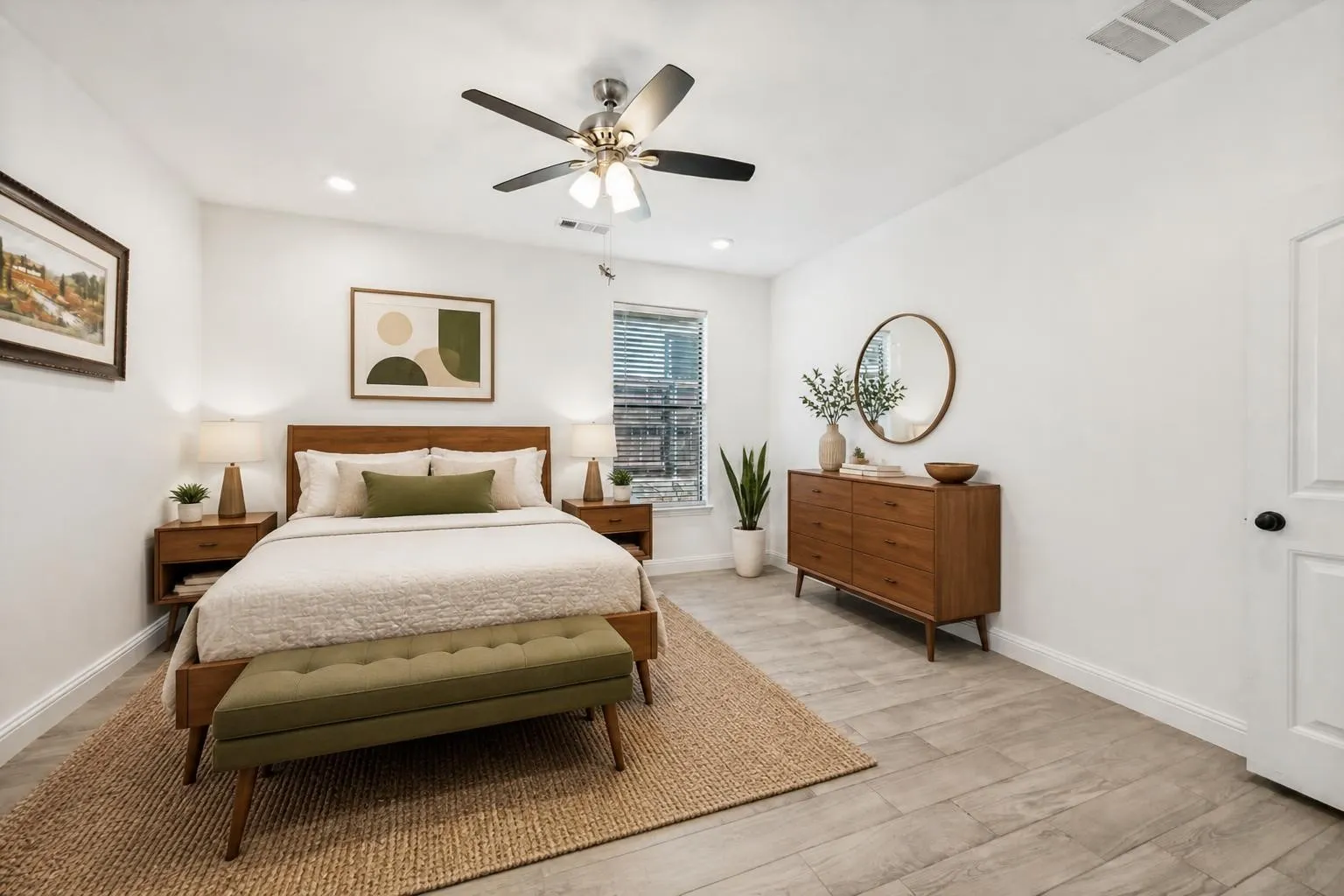 Virtually staged bedroom #3