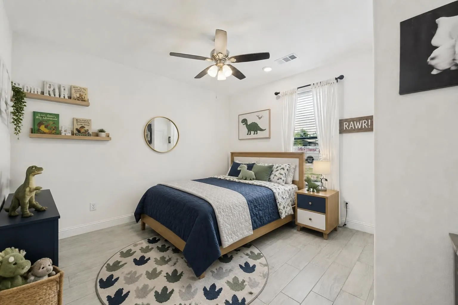 Virtually staged bedroom #2