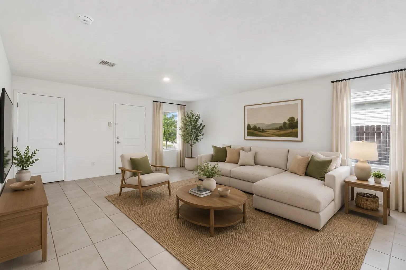 Living - virtually staged